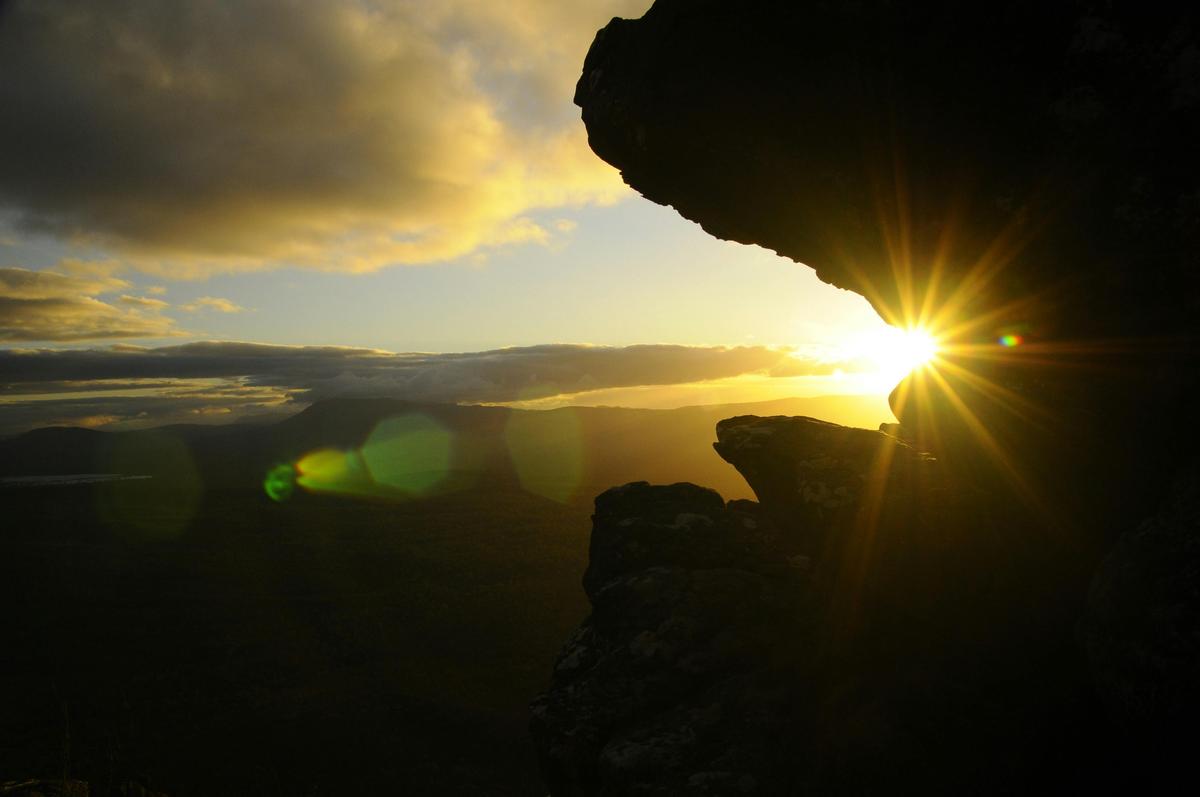 Sunset over the Grampians