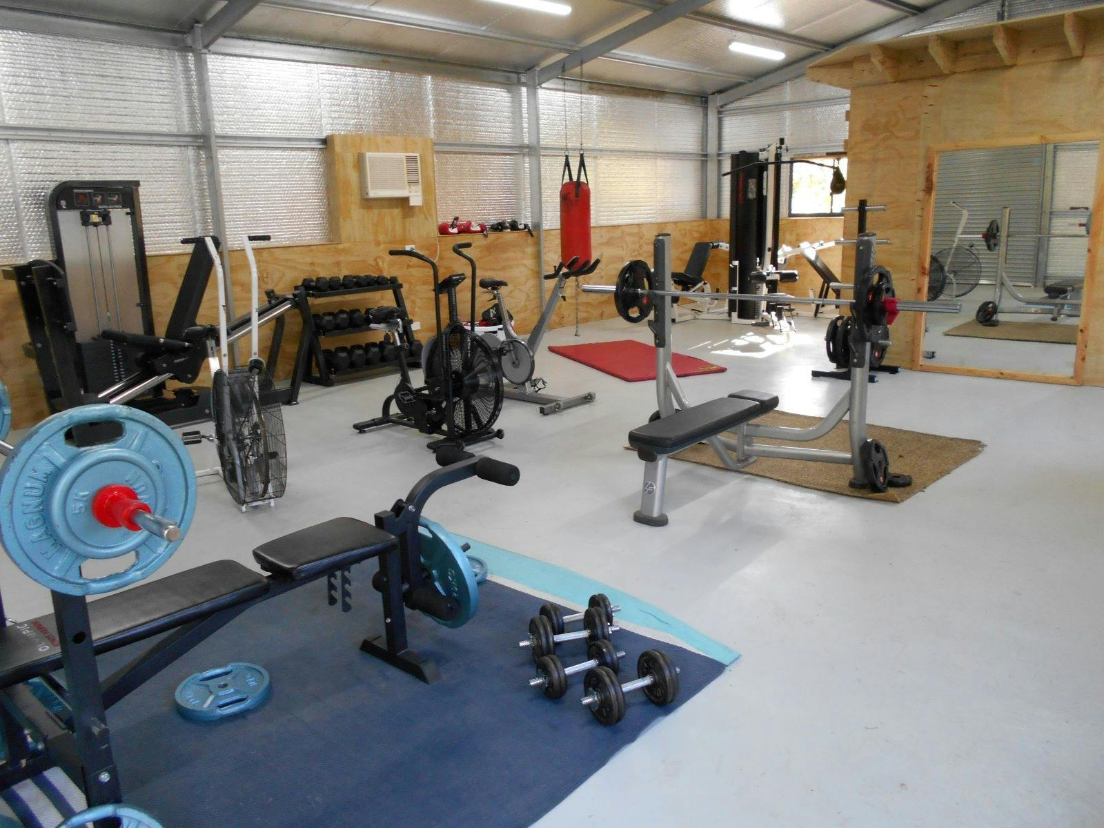 Gym with equipment