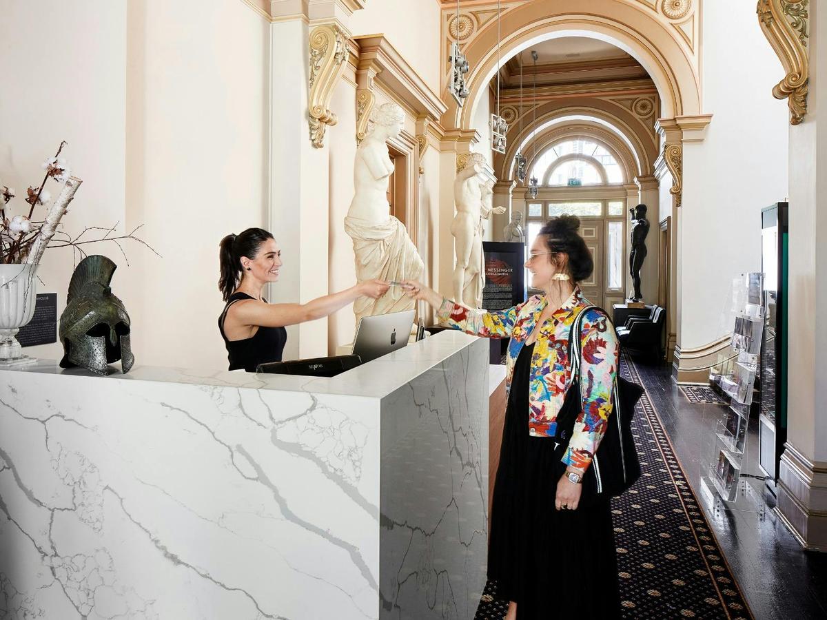 Hellenic Museum ticketing desk