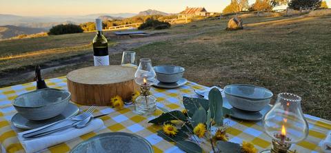A table set for Bushman's dinner