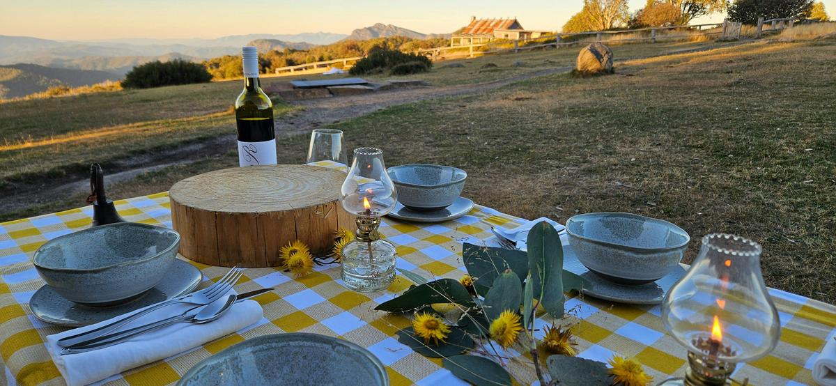 A table set for Bushman's dinner