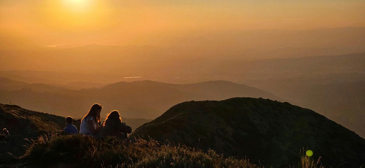 Golden hour on the summit of Mt Buller