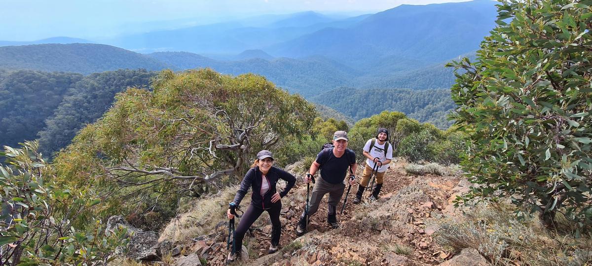 Breathtaking views open up once above the tree line