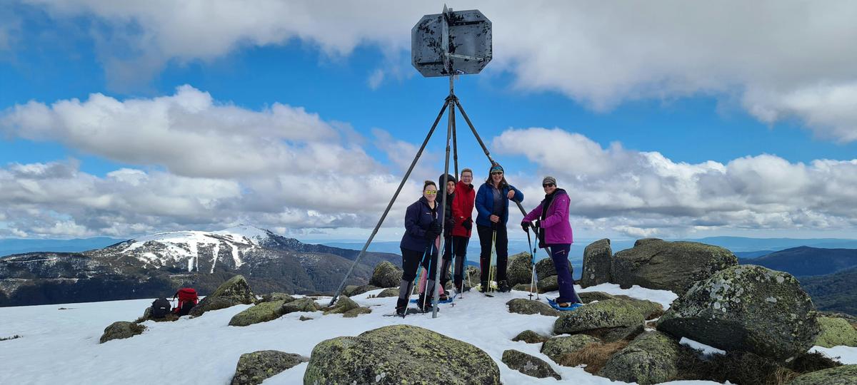 On the summit of Mt Stirling.