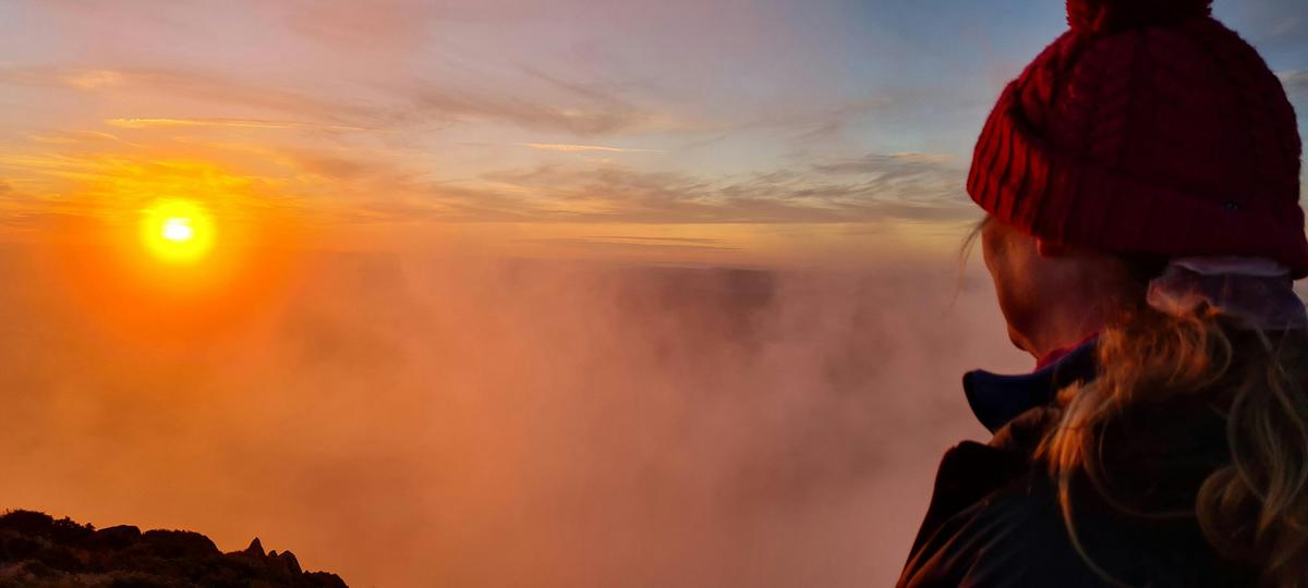 Mesmerised by the setting sun