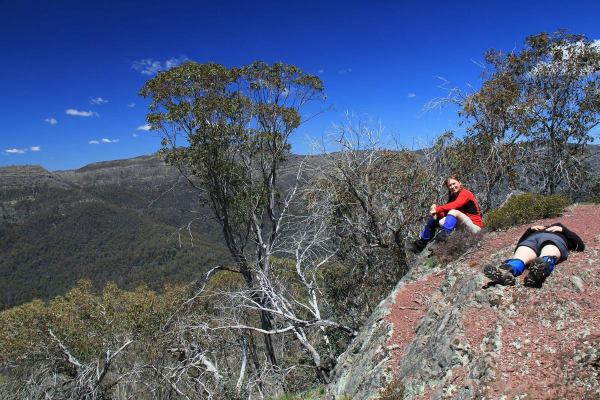 On Mt Thorn, taking the time to enjoy the hike.