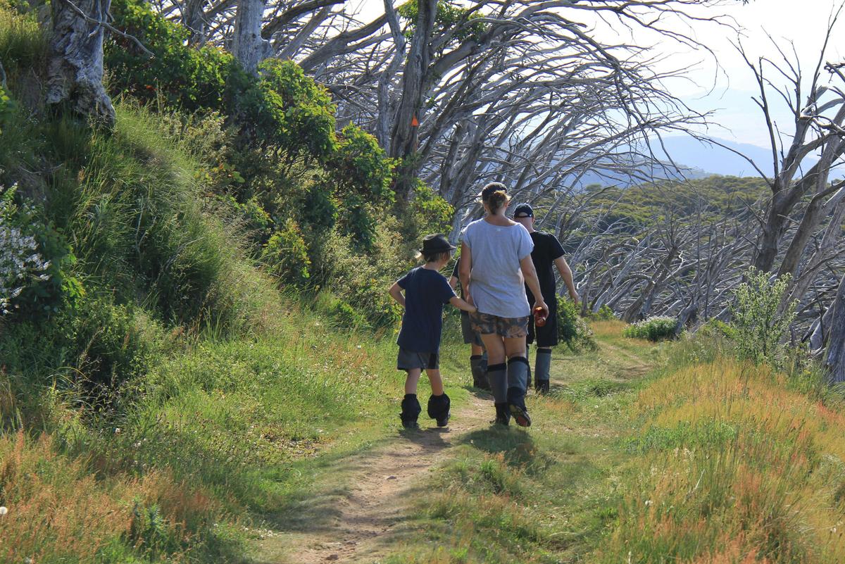 Family time at Mt Stirling.