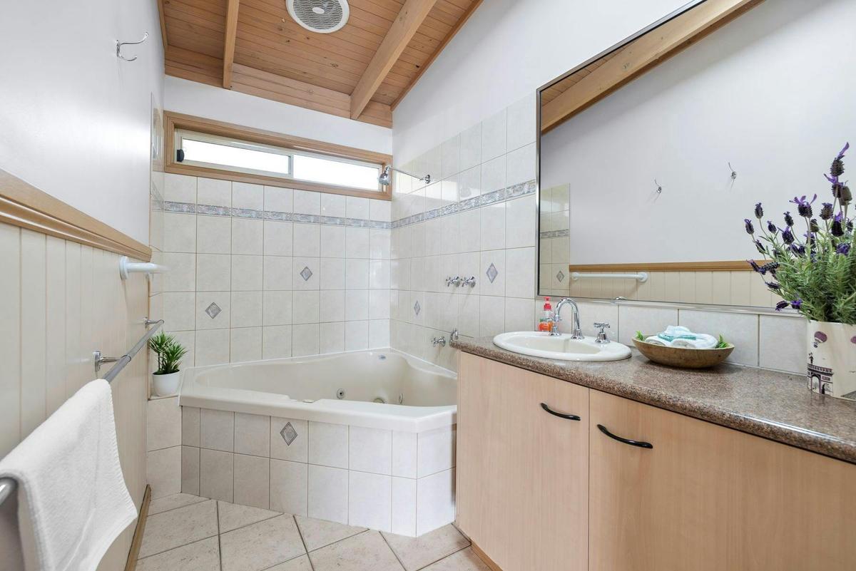 a deluxe spa bathroom