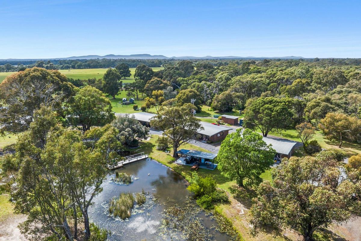 drone image of the property