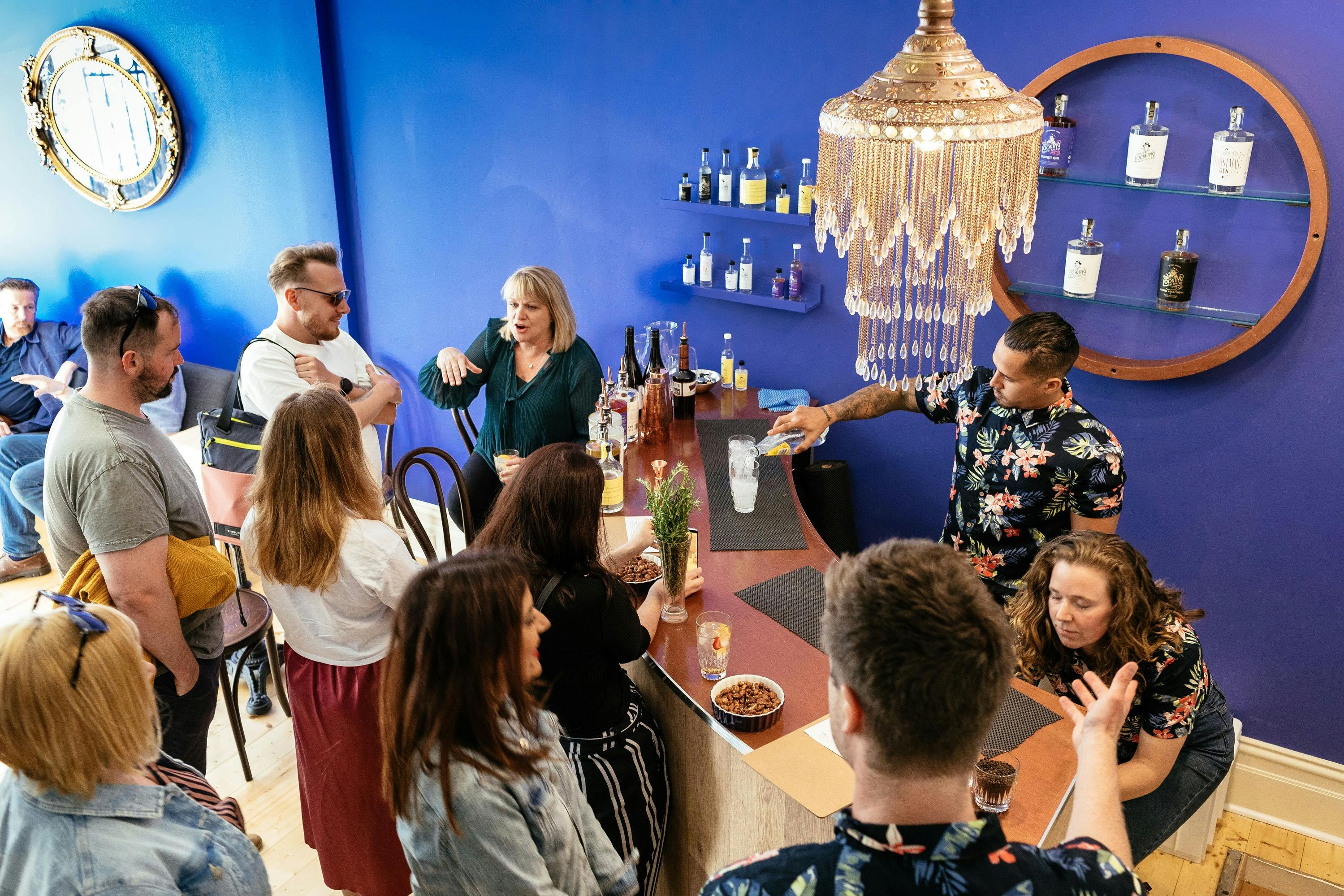 Bar for tastings and drinks