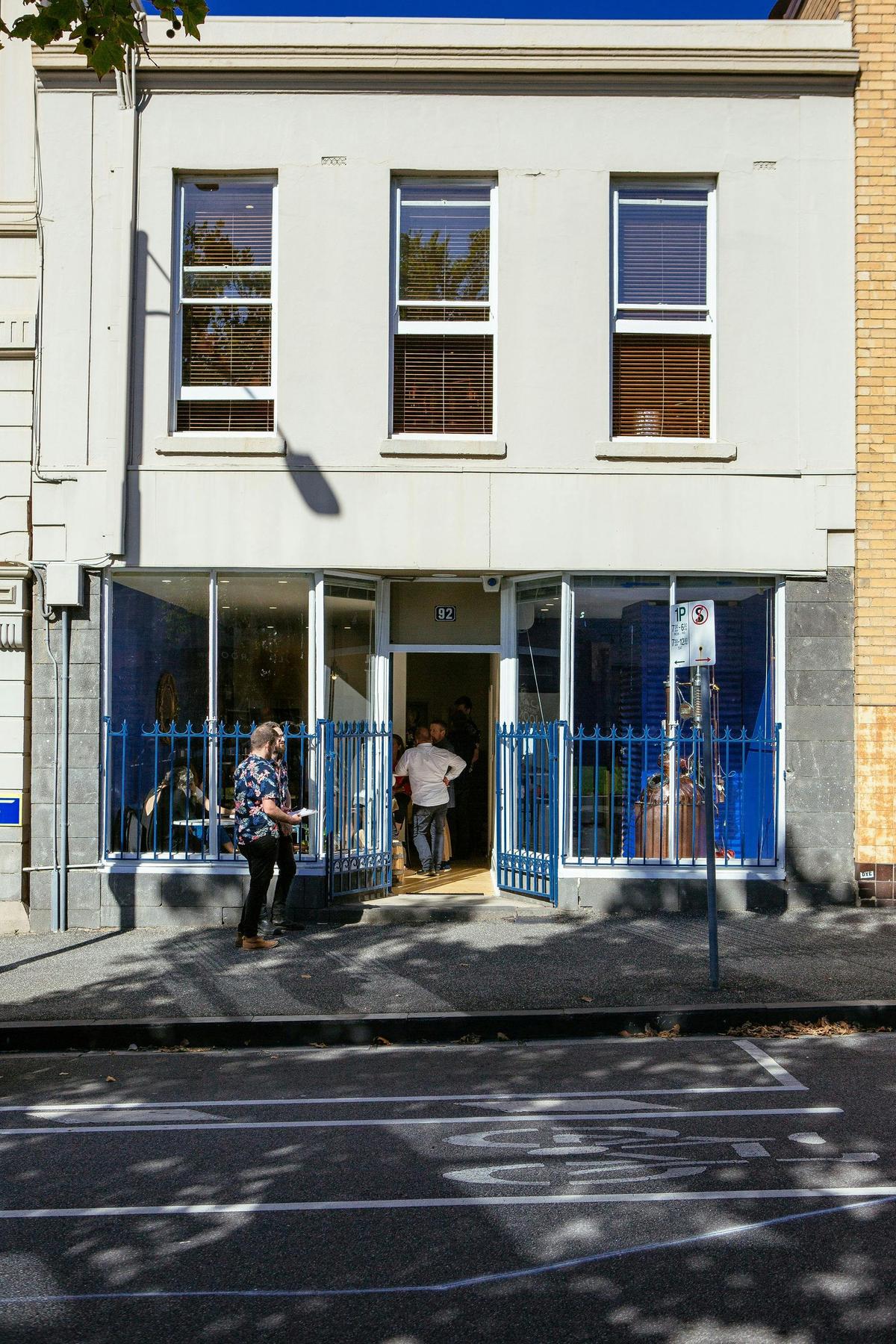 Entrance to cellar door 92 Errol street north melbourne