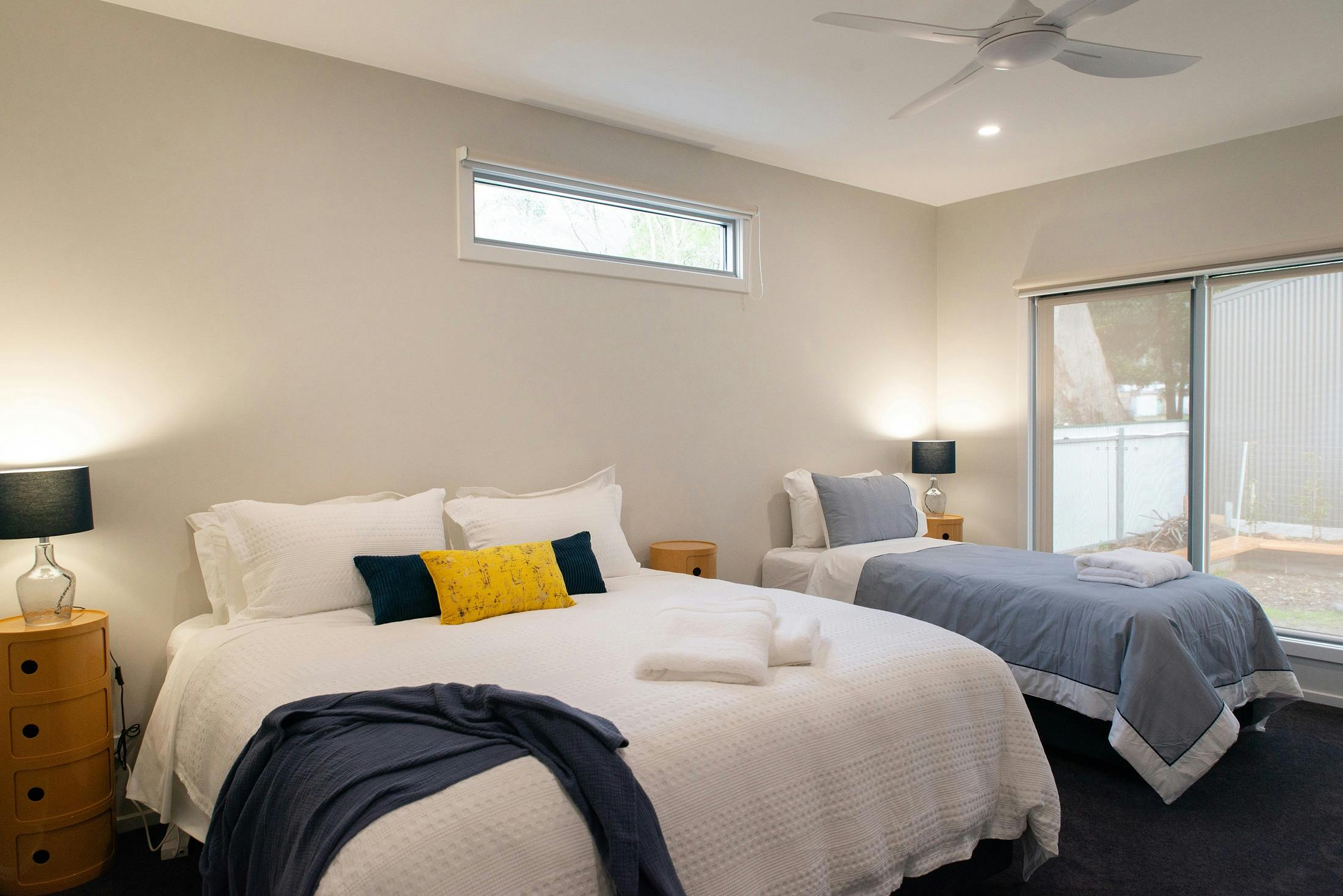 2 king beds or 4 singles or a combination of both