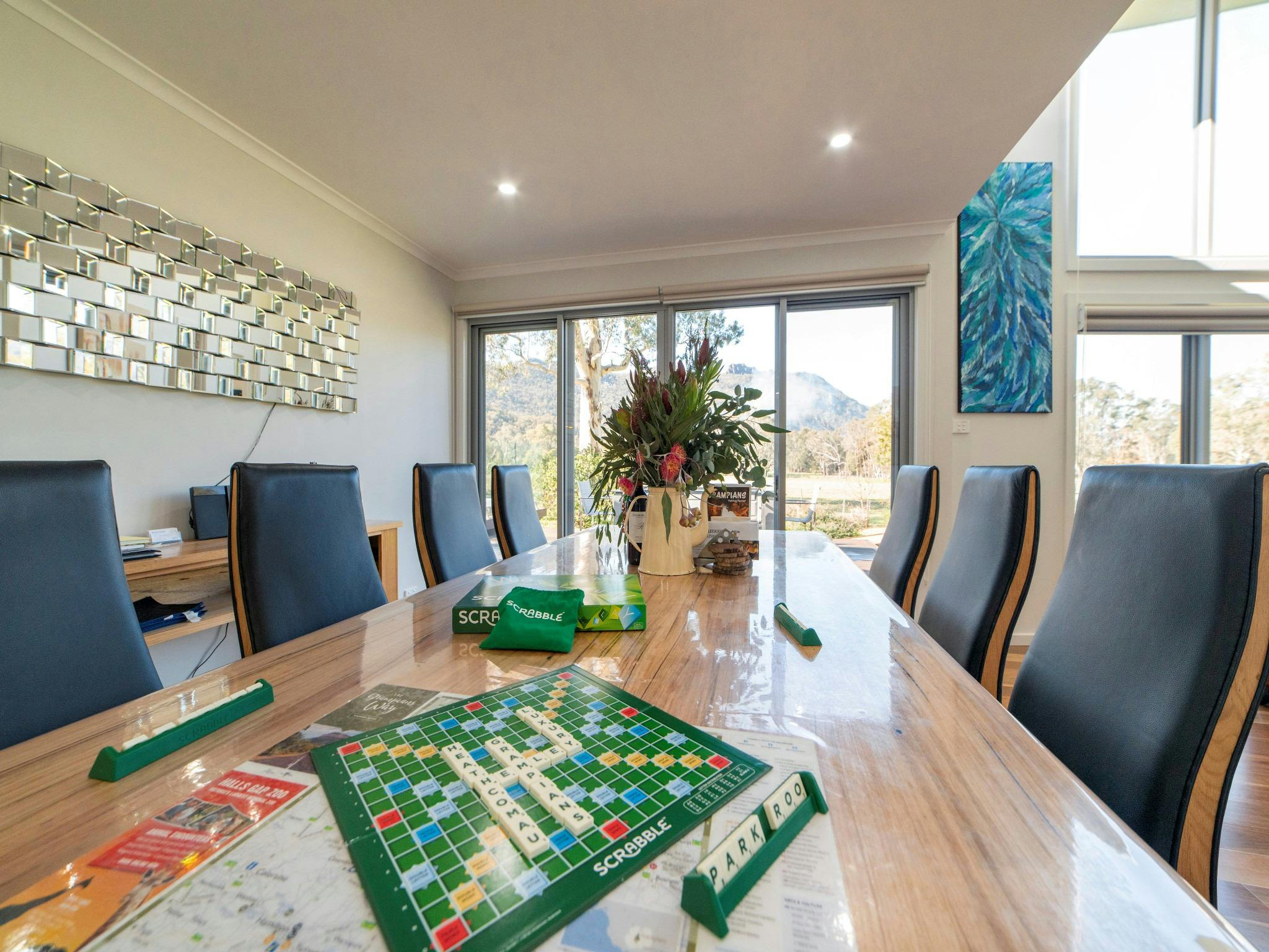 Large dining table for 8