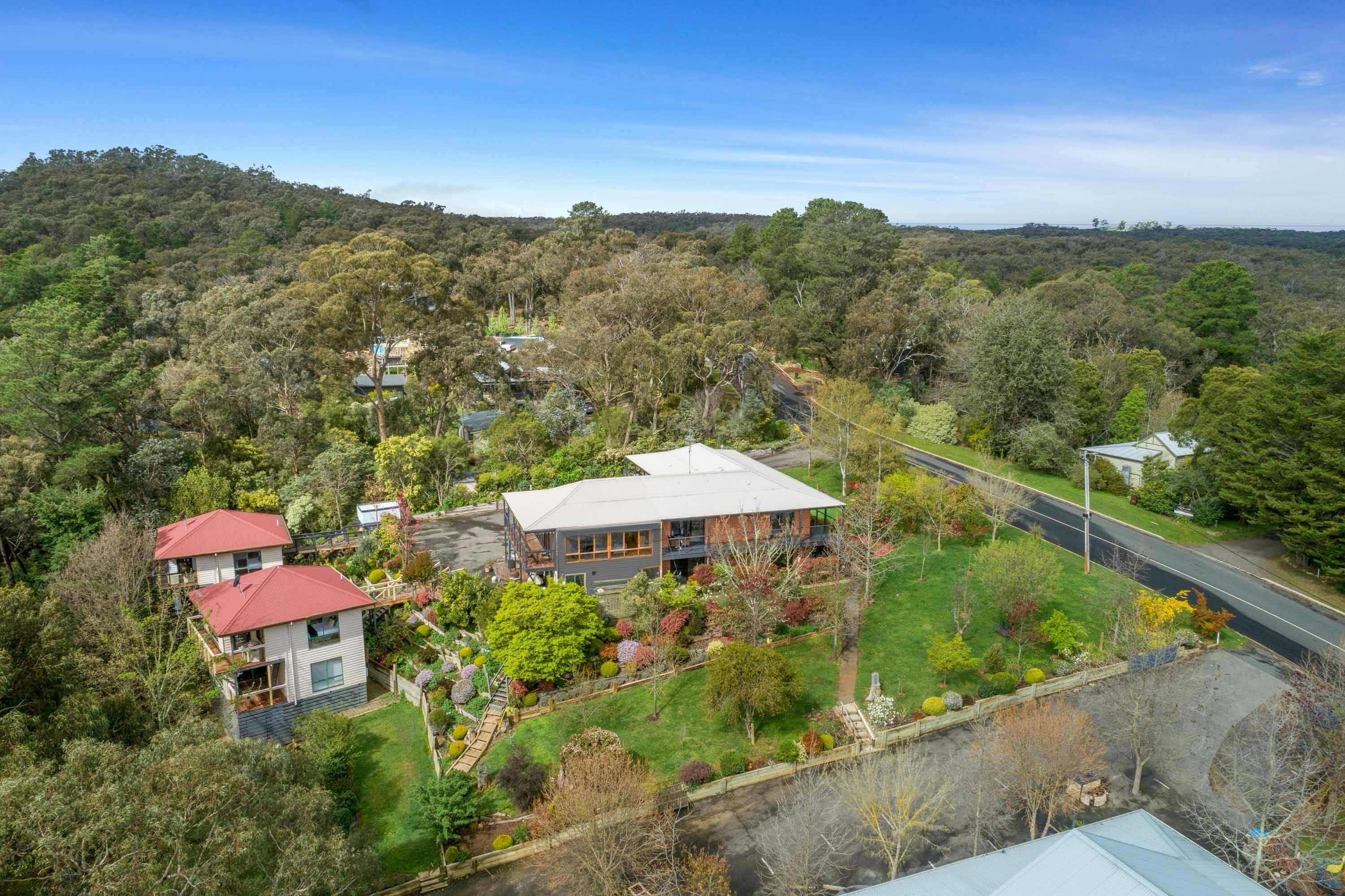 Hepburn Springs Accommodation Aerial