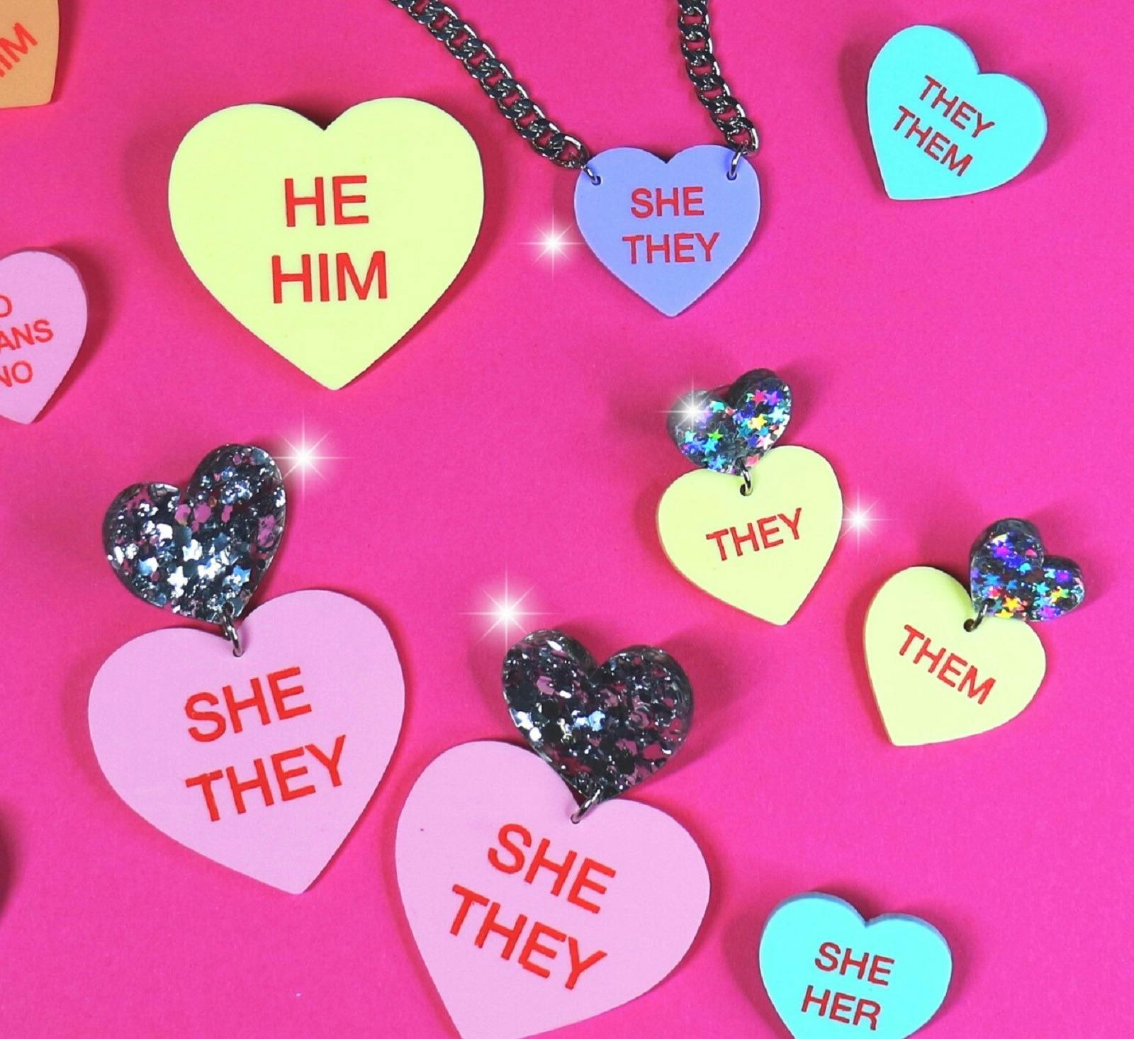 Haus of Dizzy - Gentle Reminder Pronoun Jewellery
