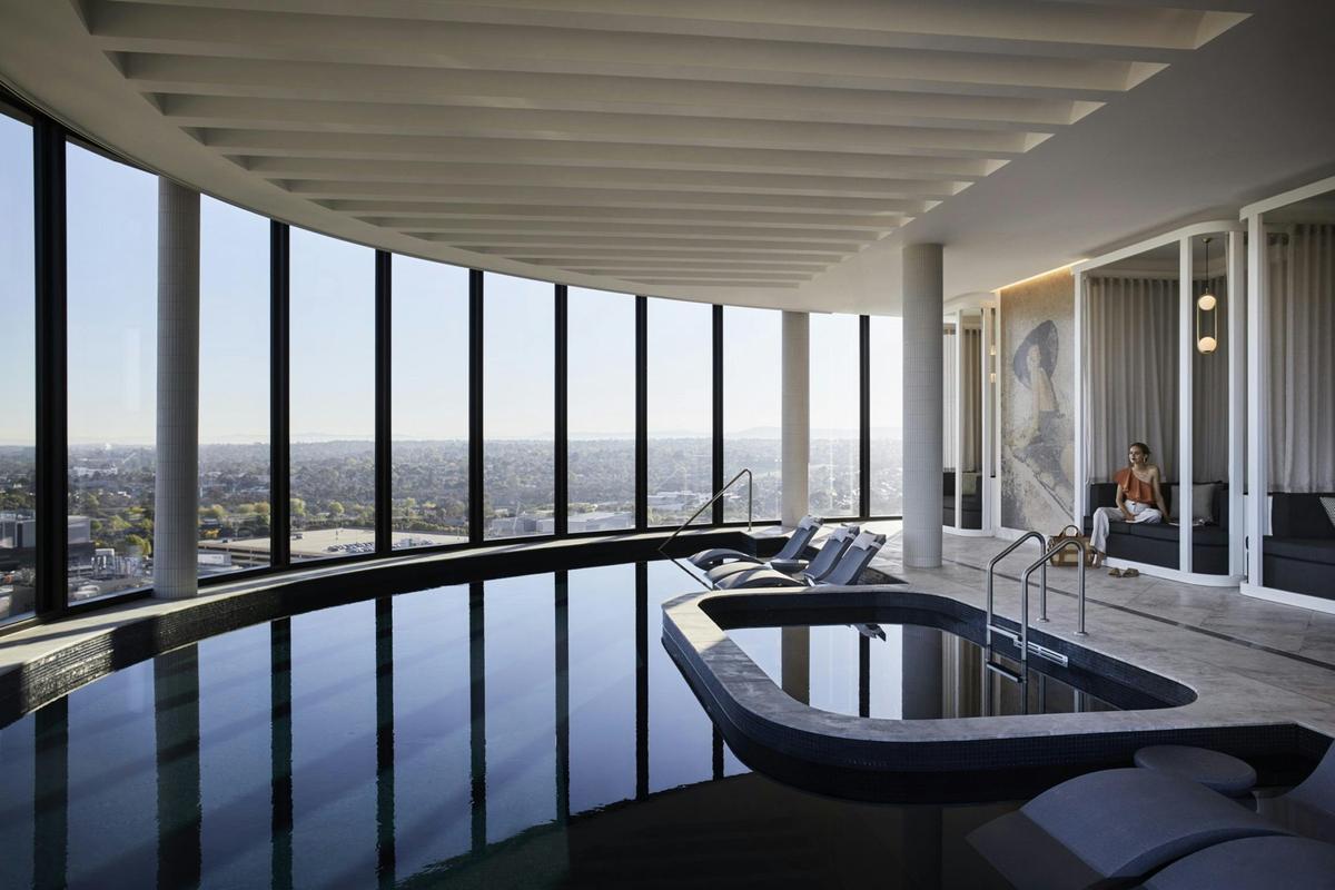 Indoor Rooftop Pool