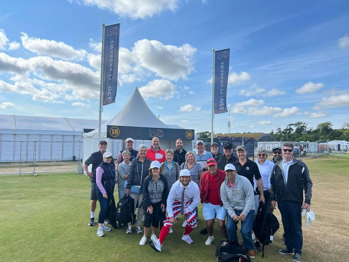 Great Golf Escapes group attend the 150th Open at St Andrews