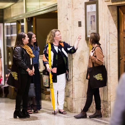 Learning about some of the city highlights