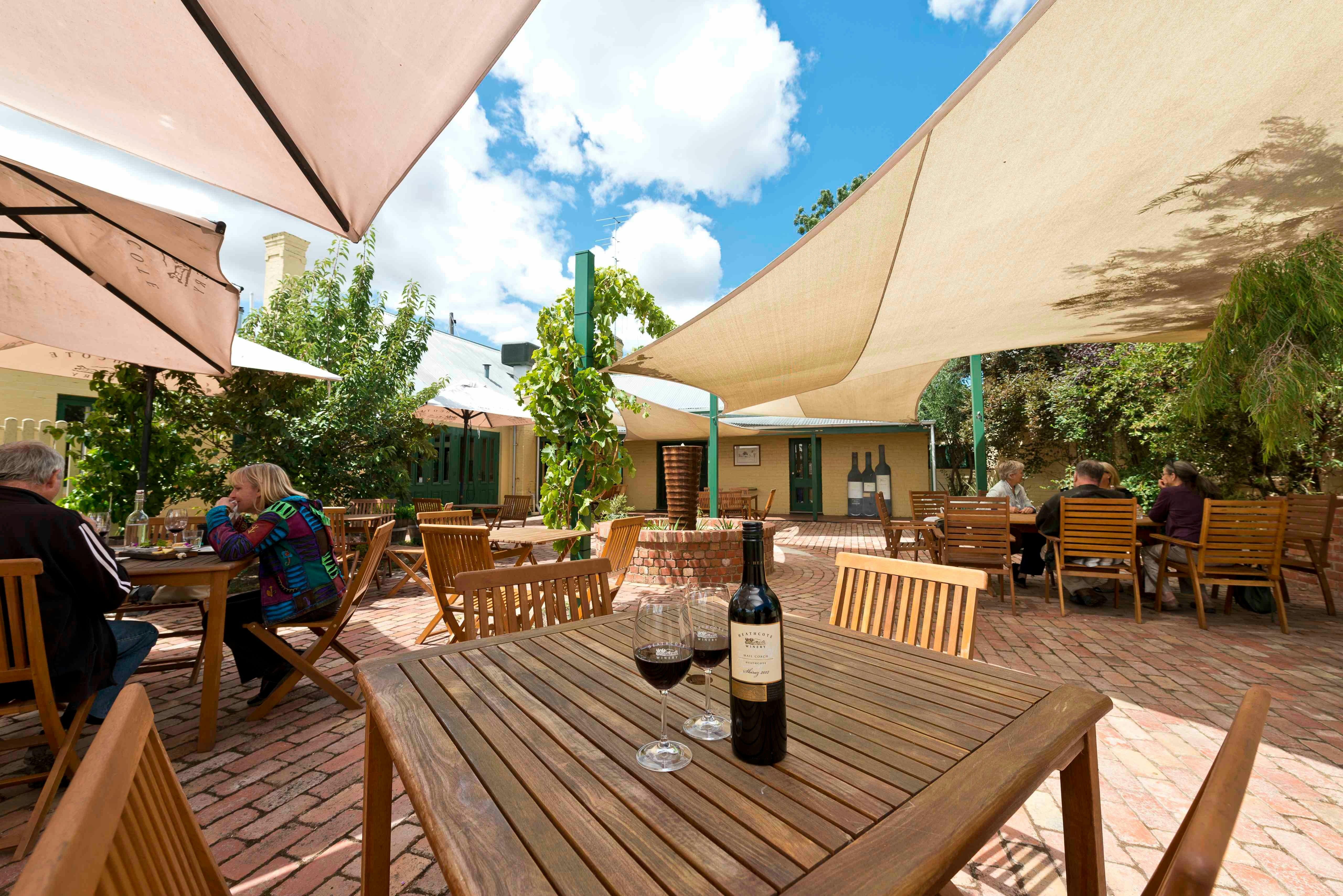 Heathcote Winery Courtyard