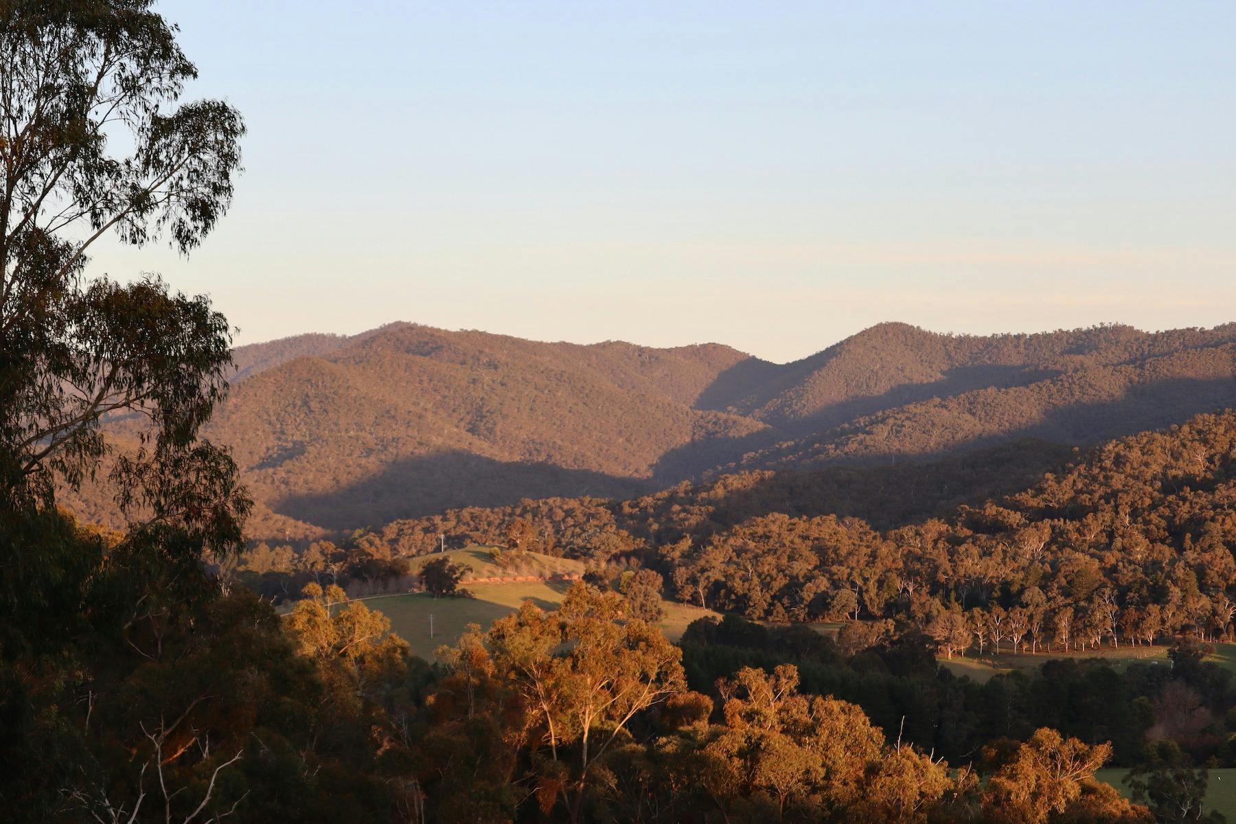 Howqua Valley sunset view
