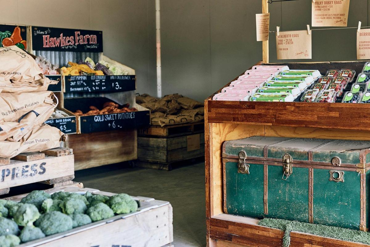Hawkes Farm market stocking best of local produce