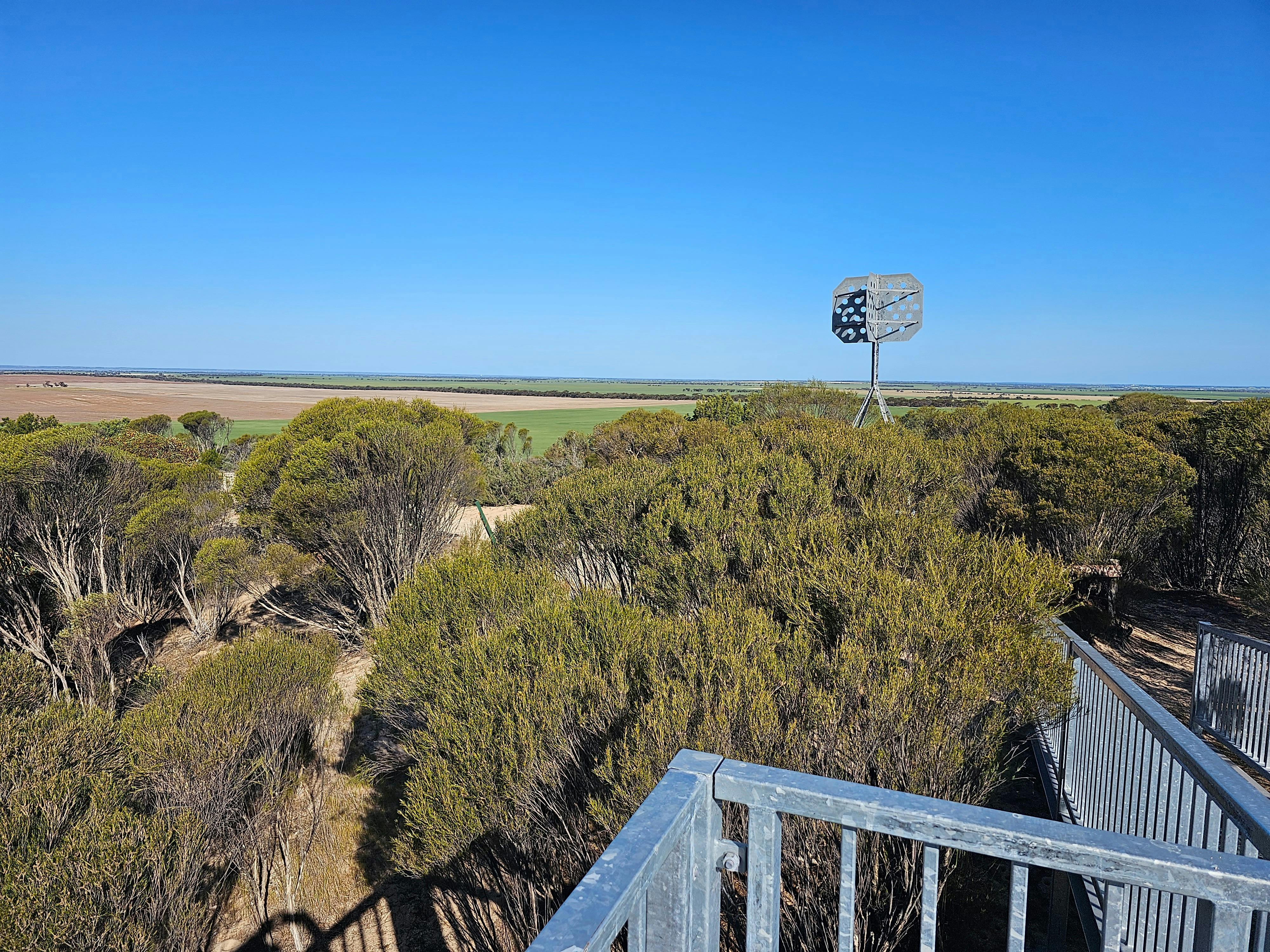 View of Trig Point from Hermans Hill Lookout Platform