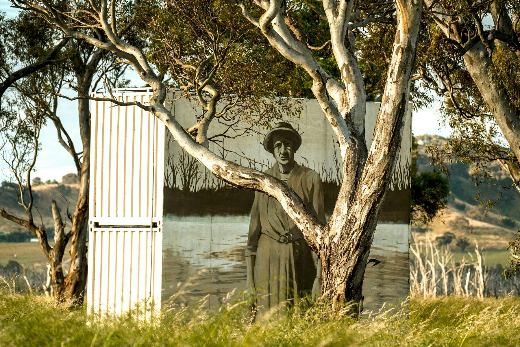 Hilda Bain Mural Winton Wetlands