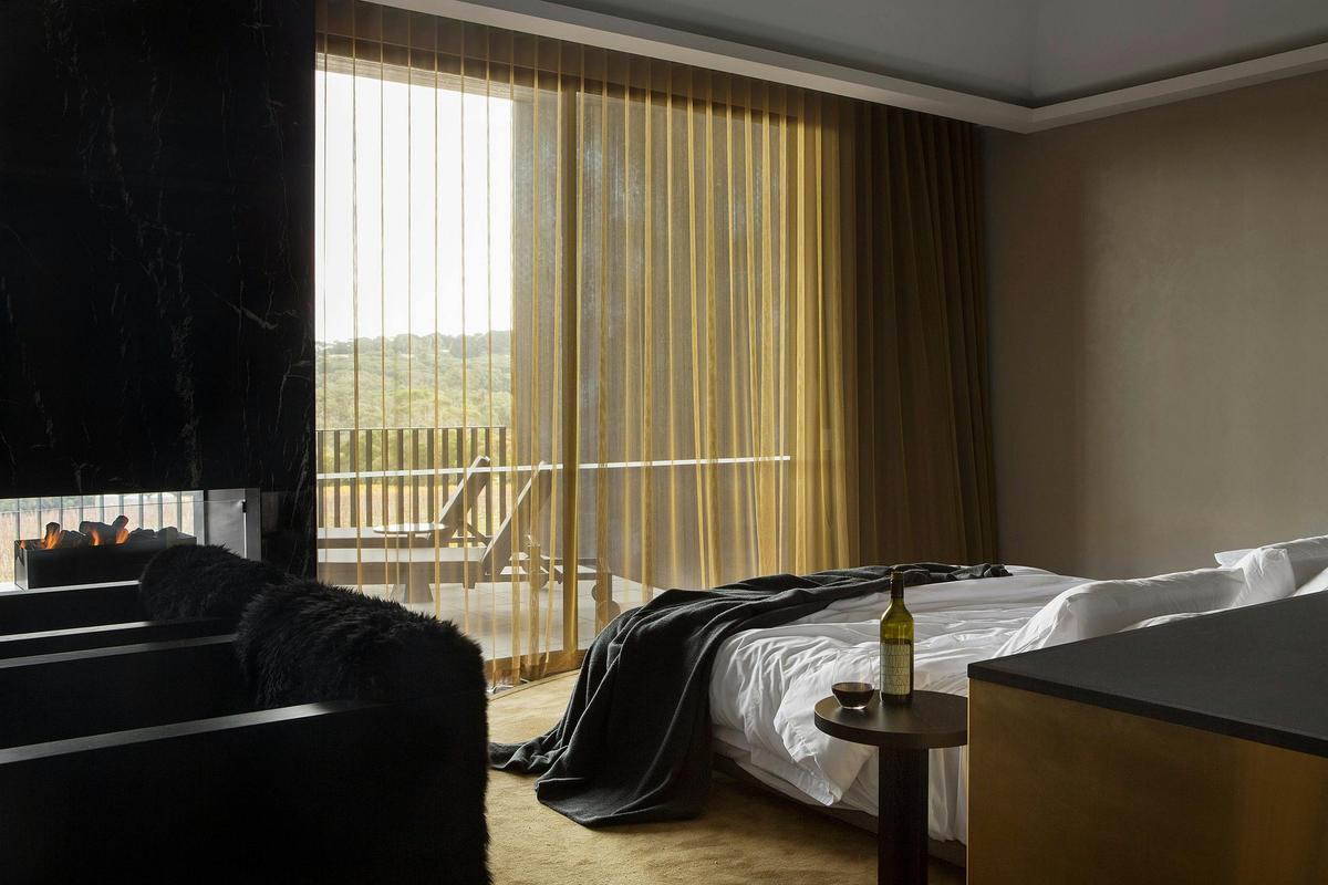 The cosy fireplace is the perfect companion during the cooler months