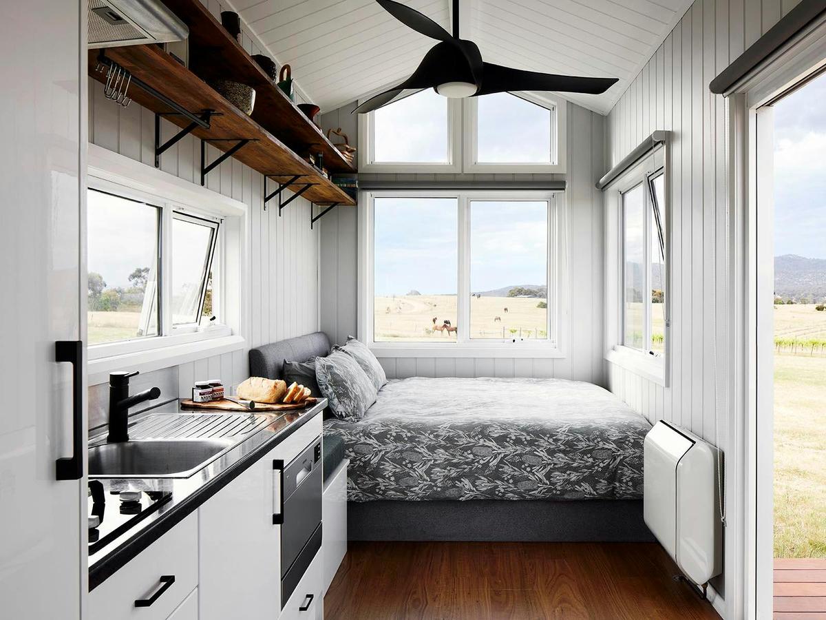 Interior shot of Hounds Run Tiny House