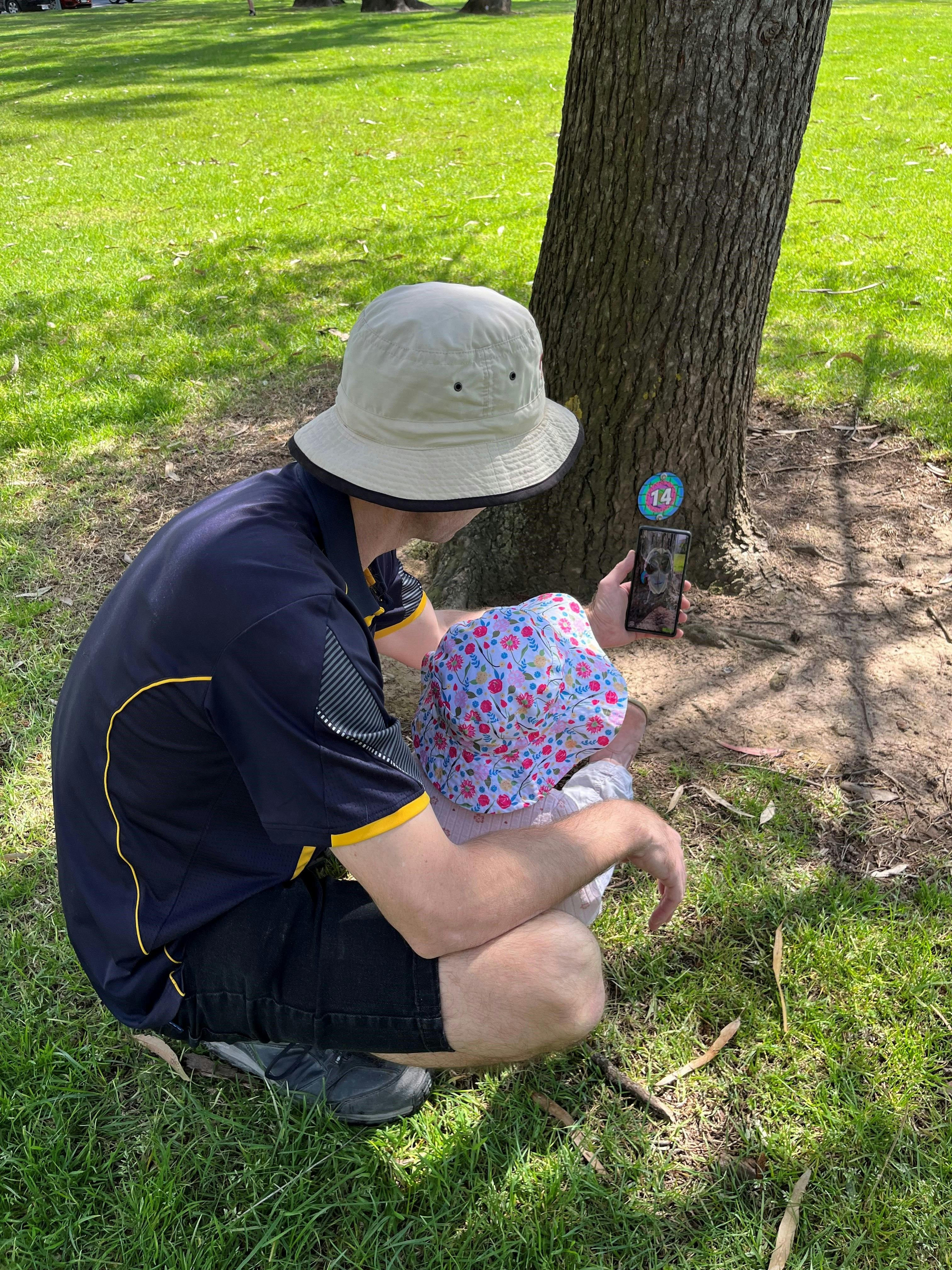 People finding the hidden creatures