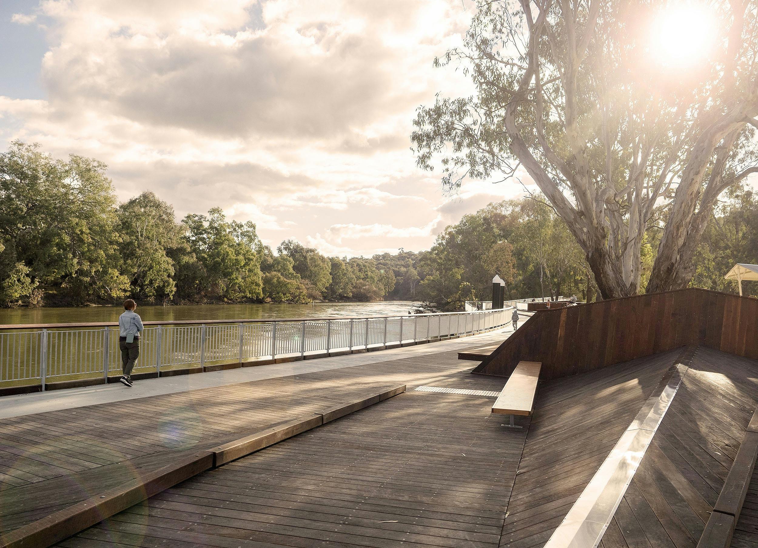 Boardwalk along the Murray River