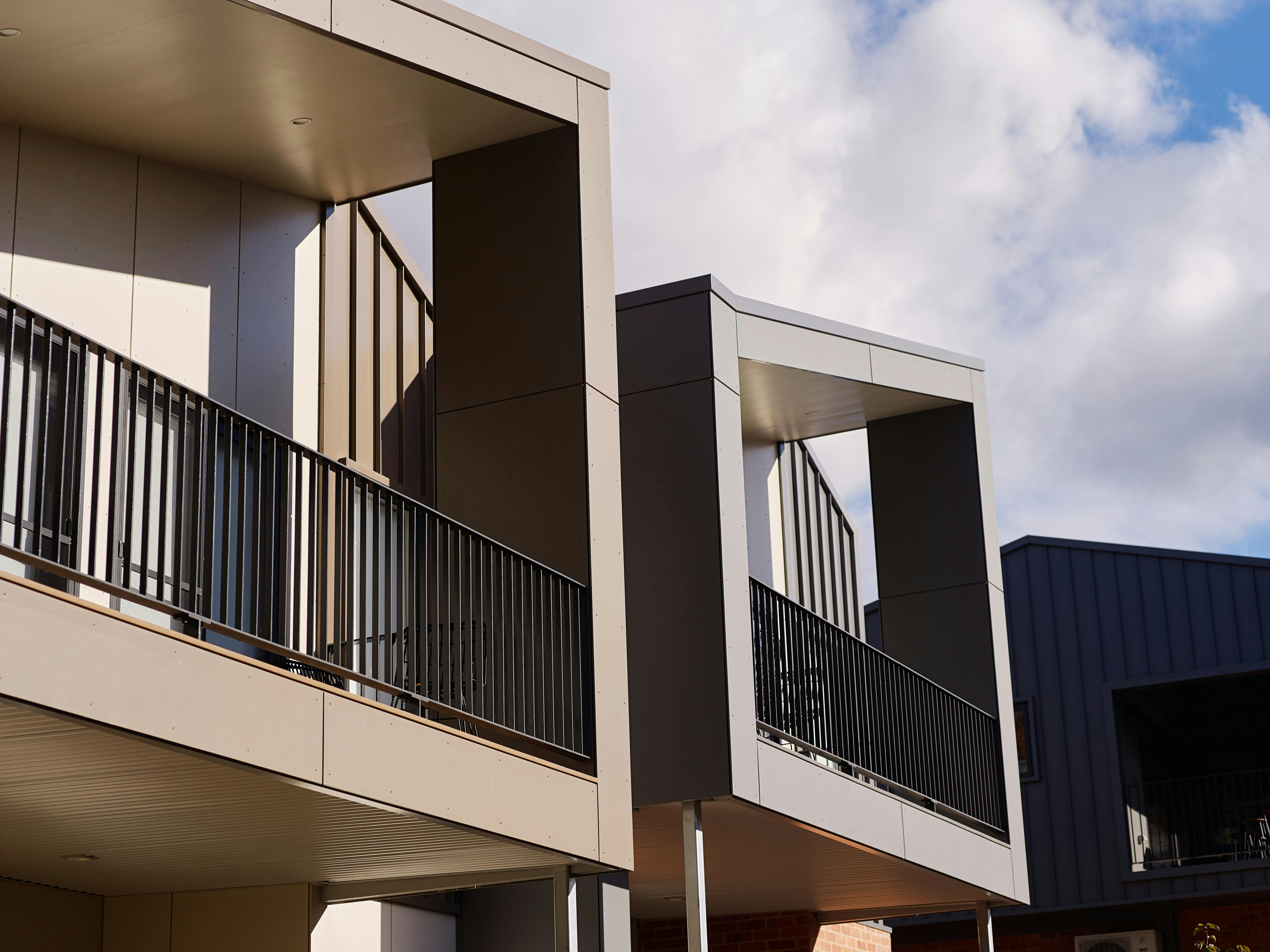 Hester arthouse townhouse exterior and balconies