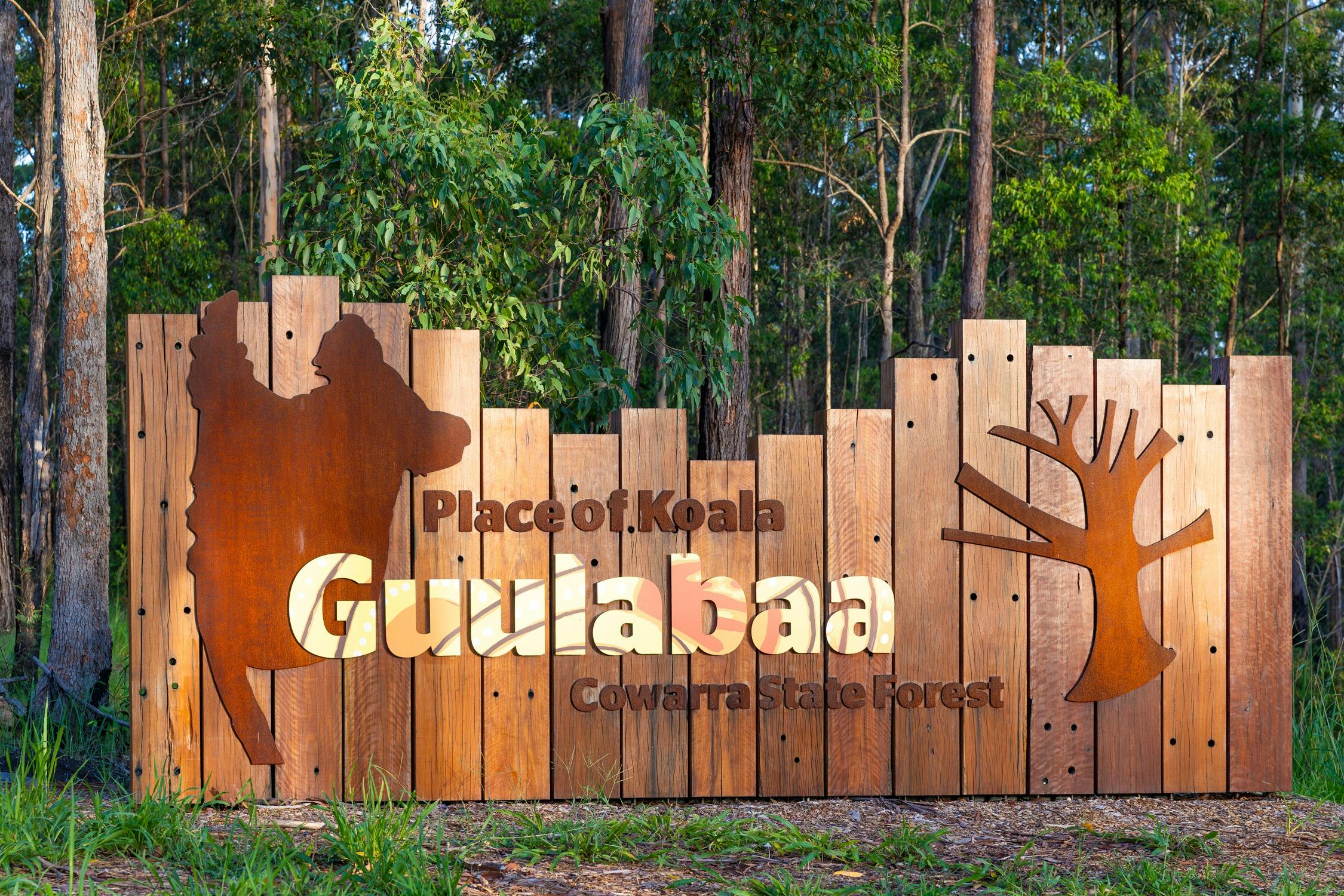 Guulabaa entry sign