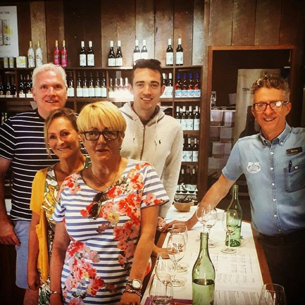 Brown Brothers tasting with family and friends