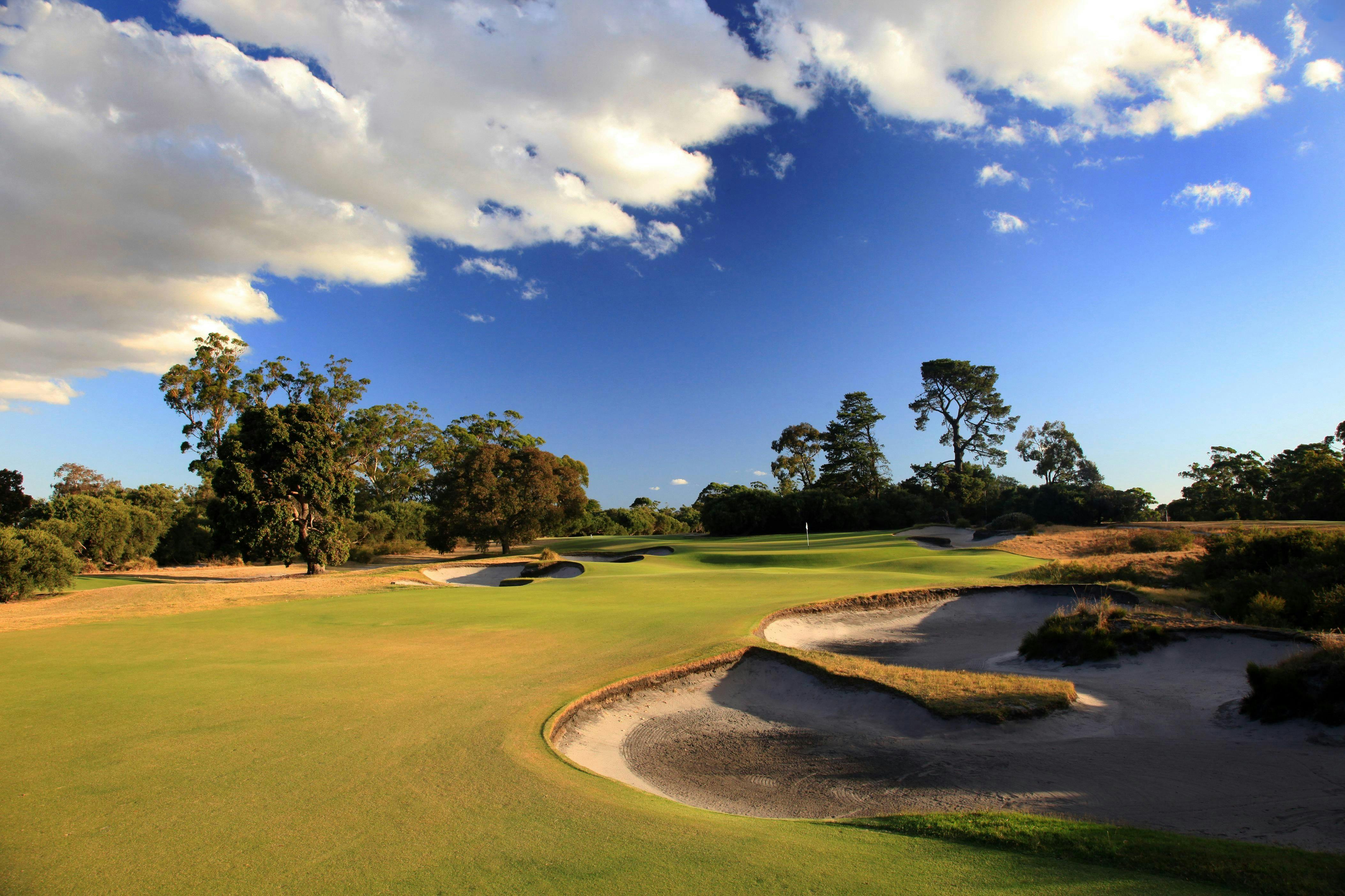 7th Hole gold course and a clear sky