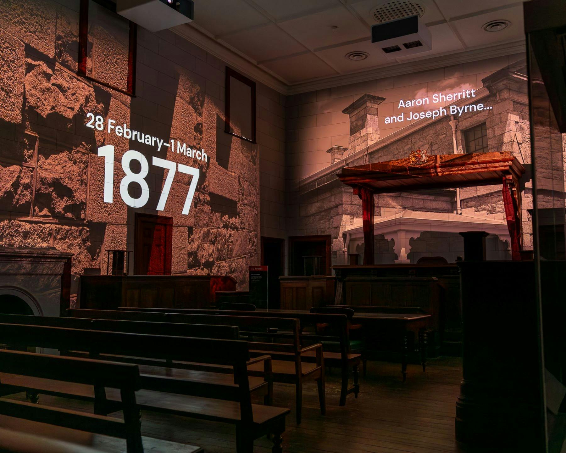 Beechworth Courthouse Kelly Trials Exhibition