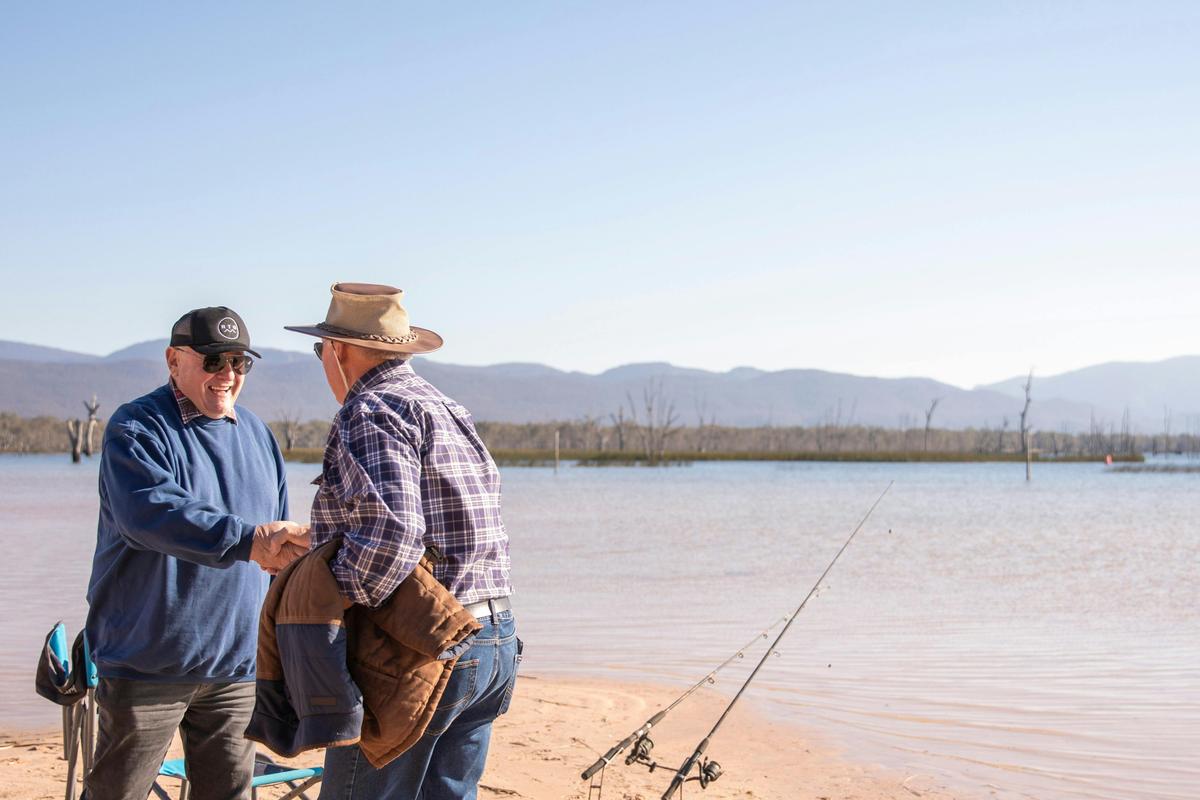 Fishing at Lake Fyans