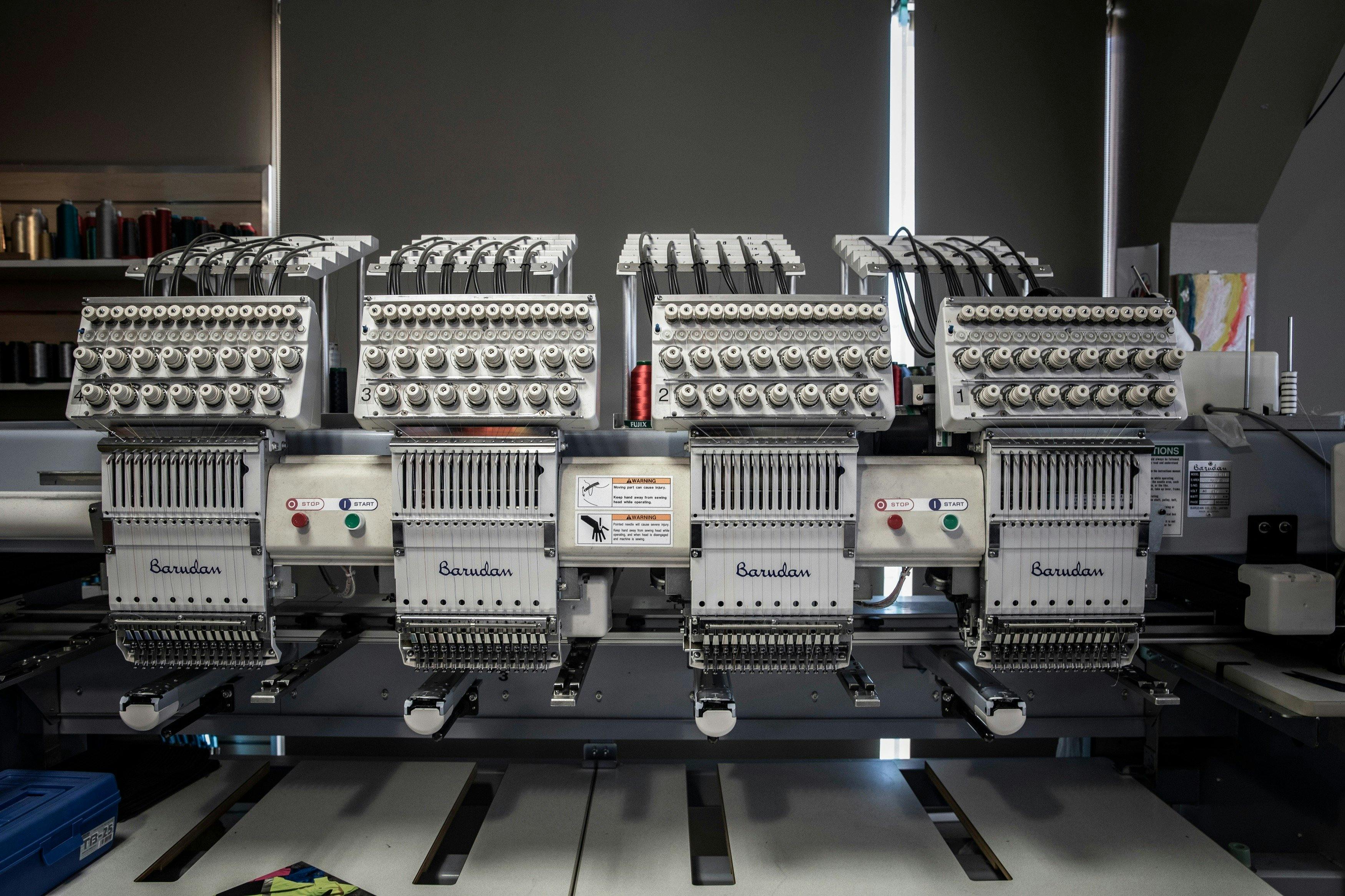 Embroidery services are also offered on site