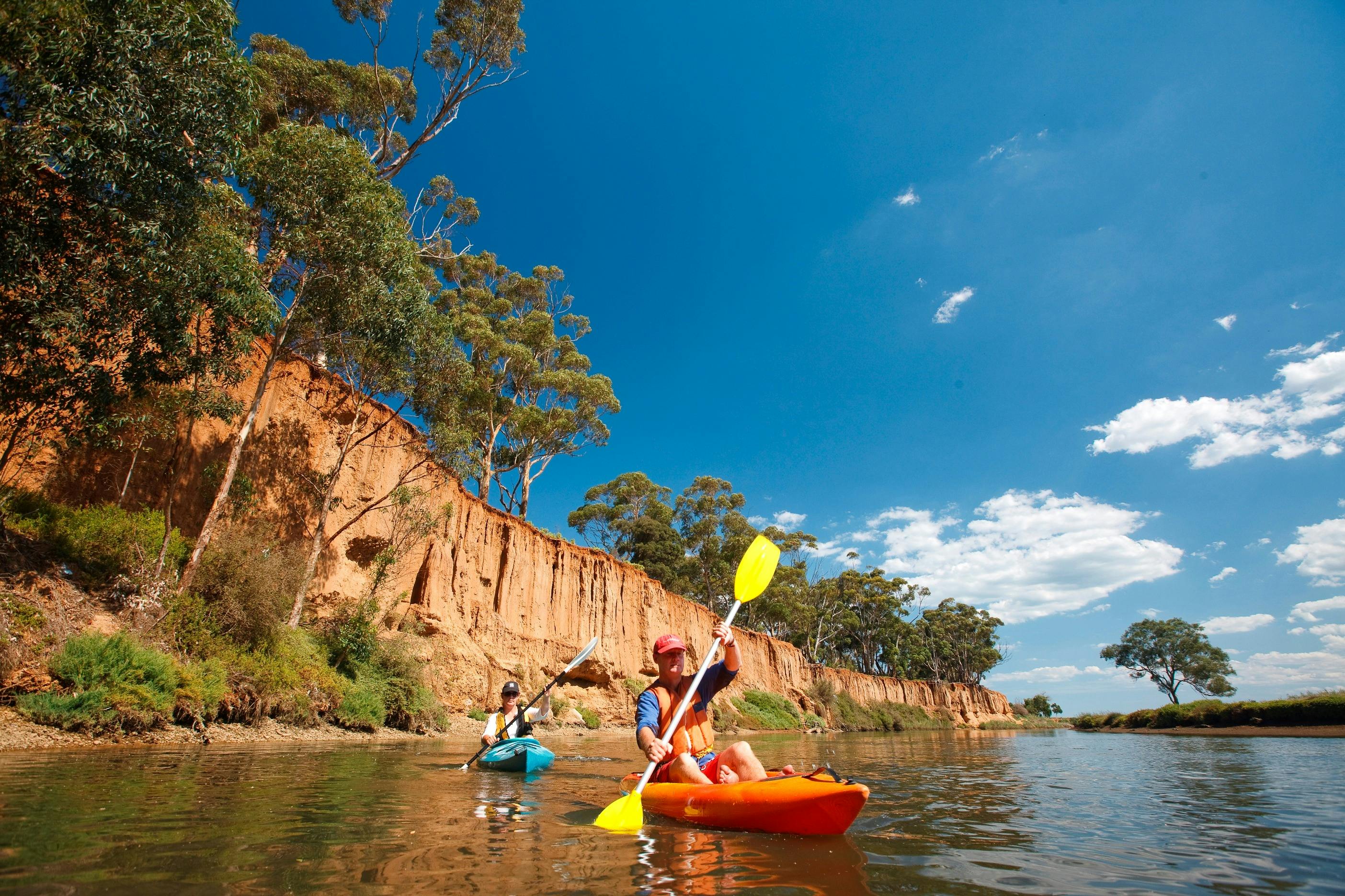 Kayaking K Road Cliffs