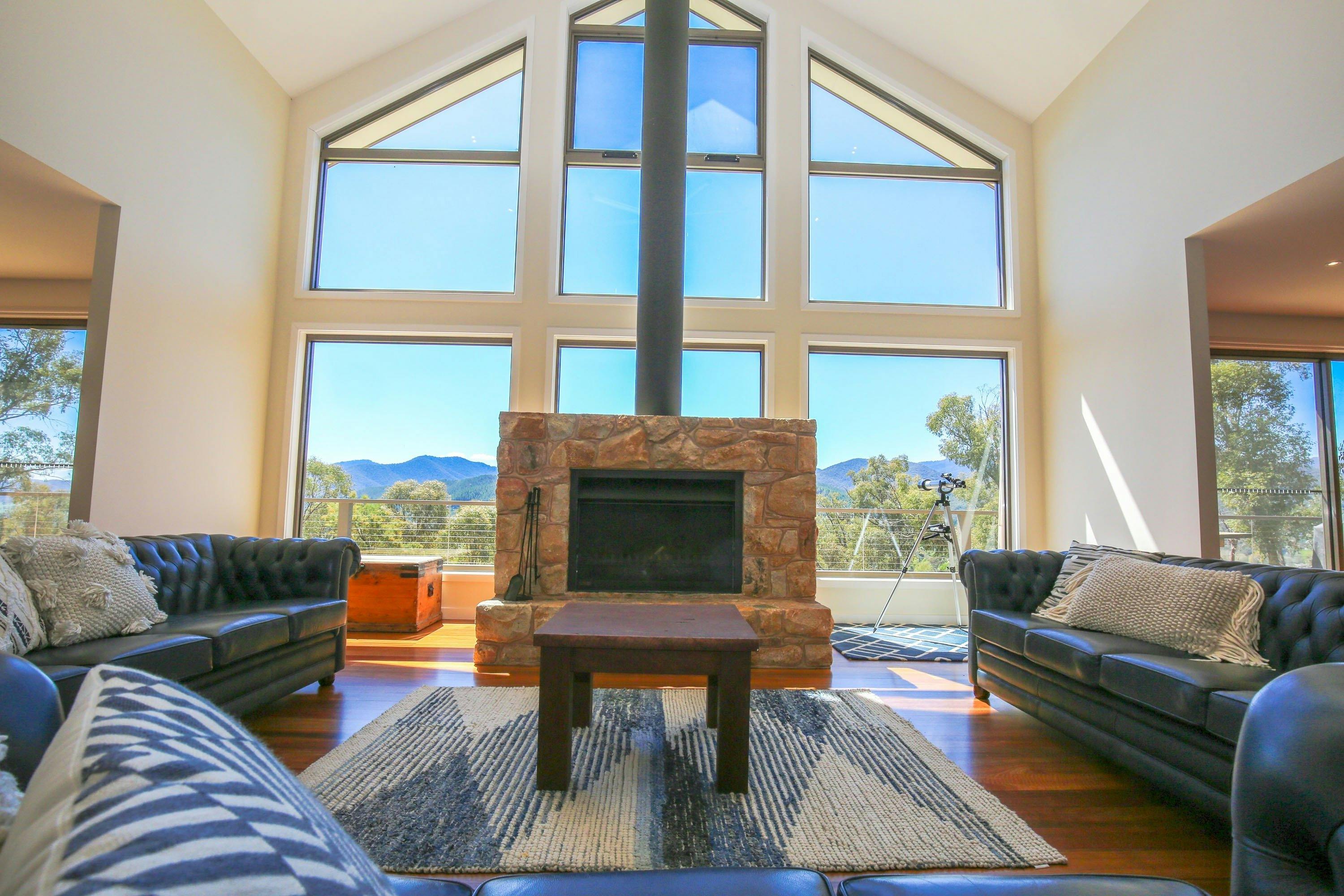 Open fire - Bright, Victoria