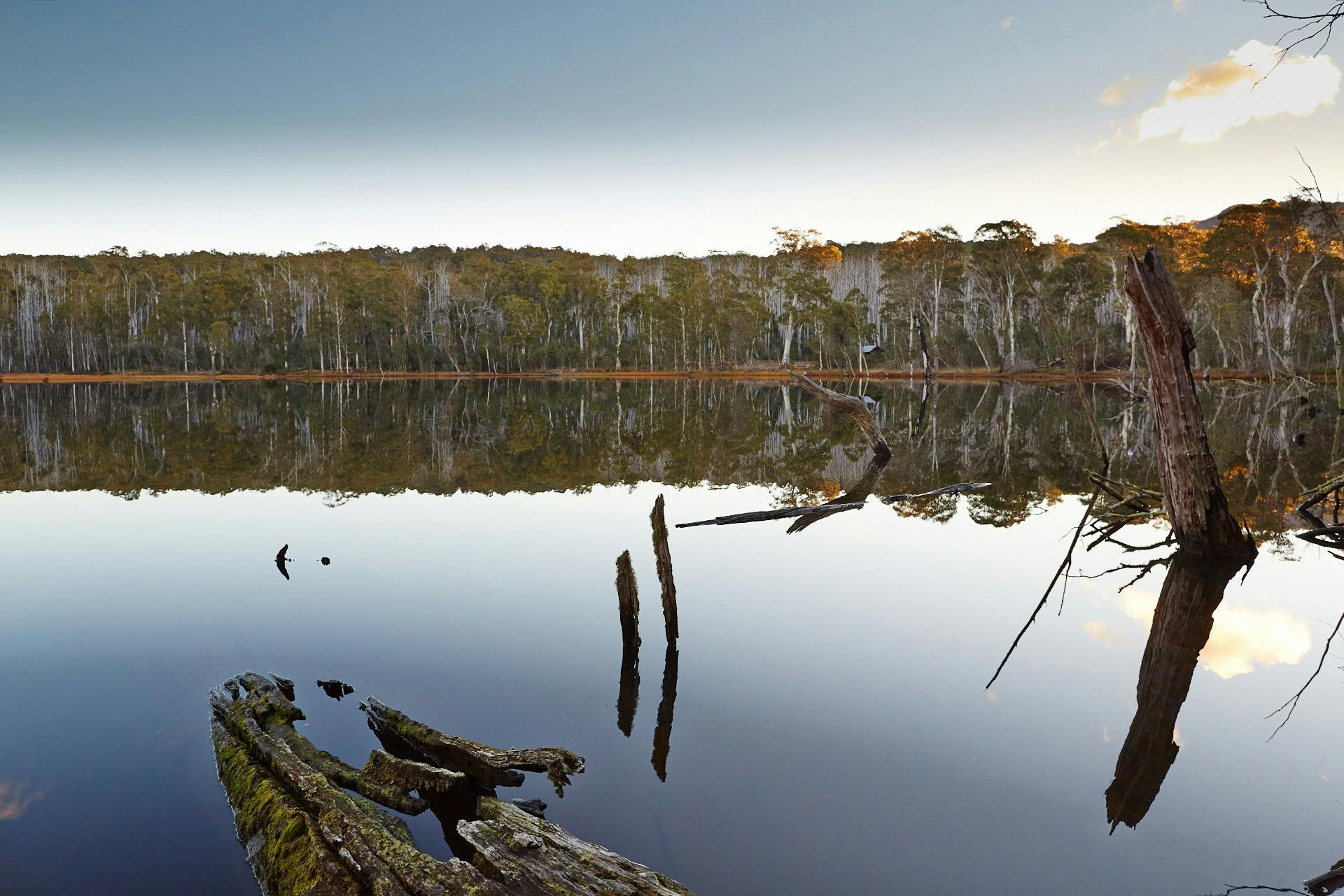 Sunrise at Lake Cobbler near the King Valley