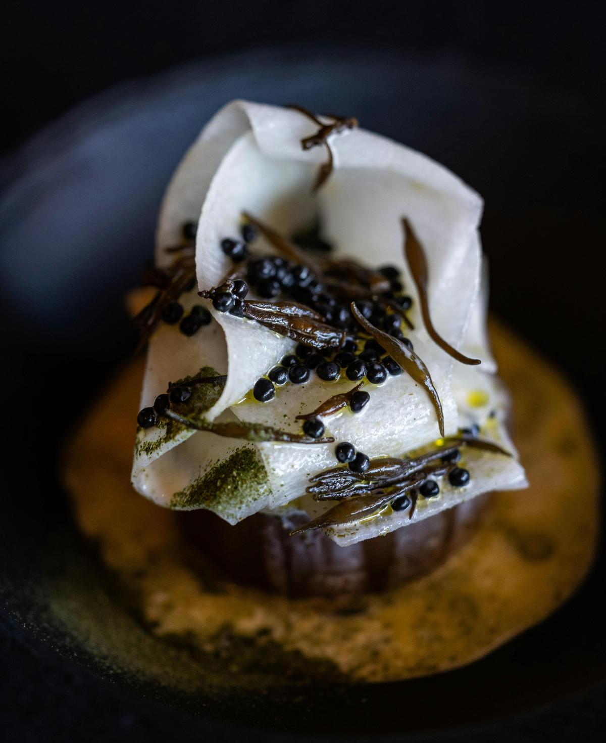 Poached Daikon