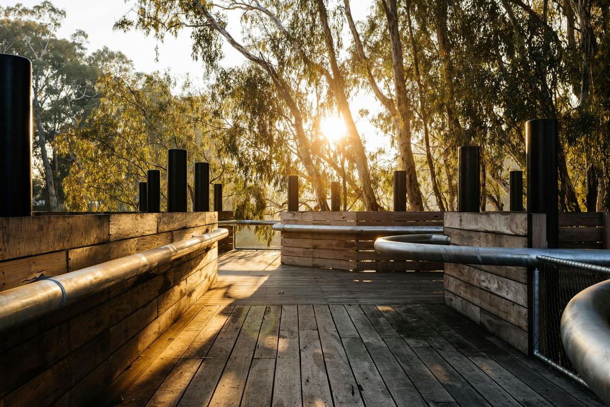 Sunrise over Koondrook Wharf