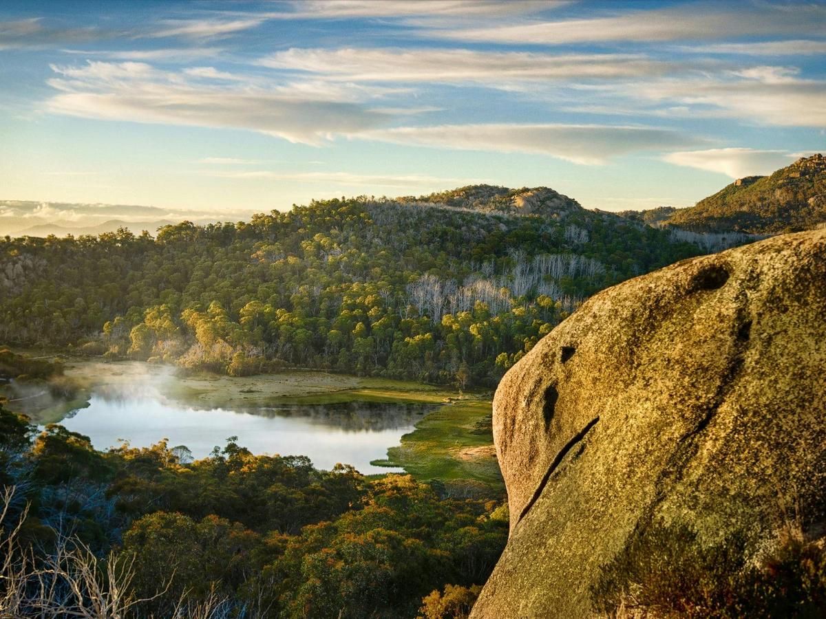 Lake Catani, Mount Buffalo from Monolith