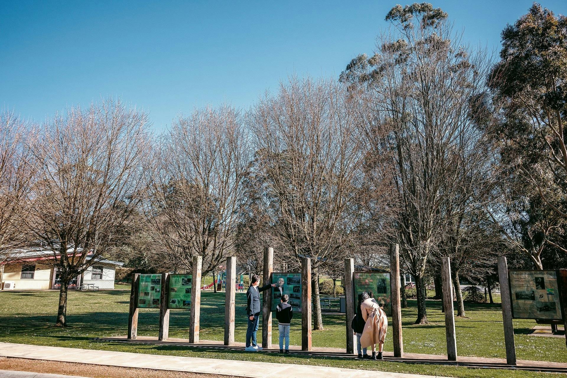 Family at  Kinglake Heritage Trail