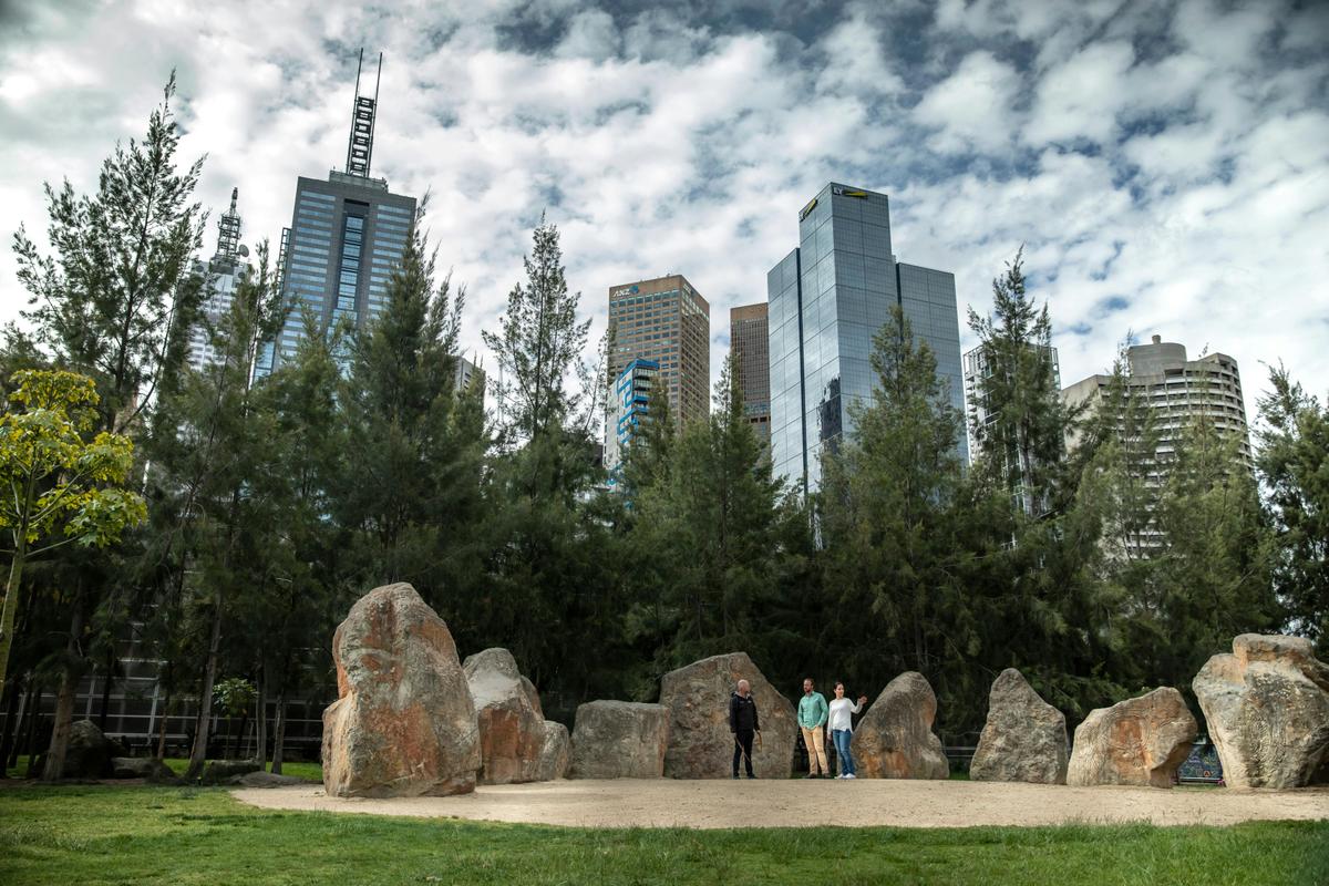 Views of the city from Birrarrung Marr