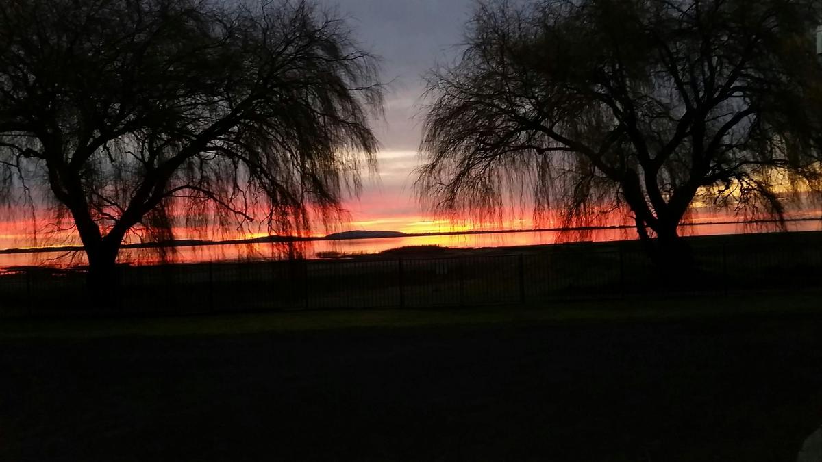 Sunset across the Lake