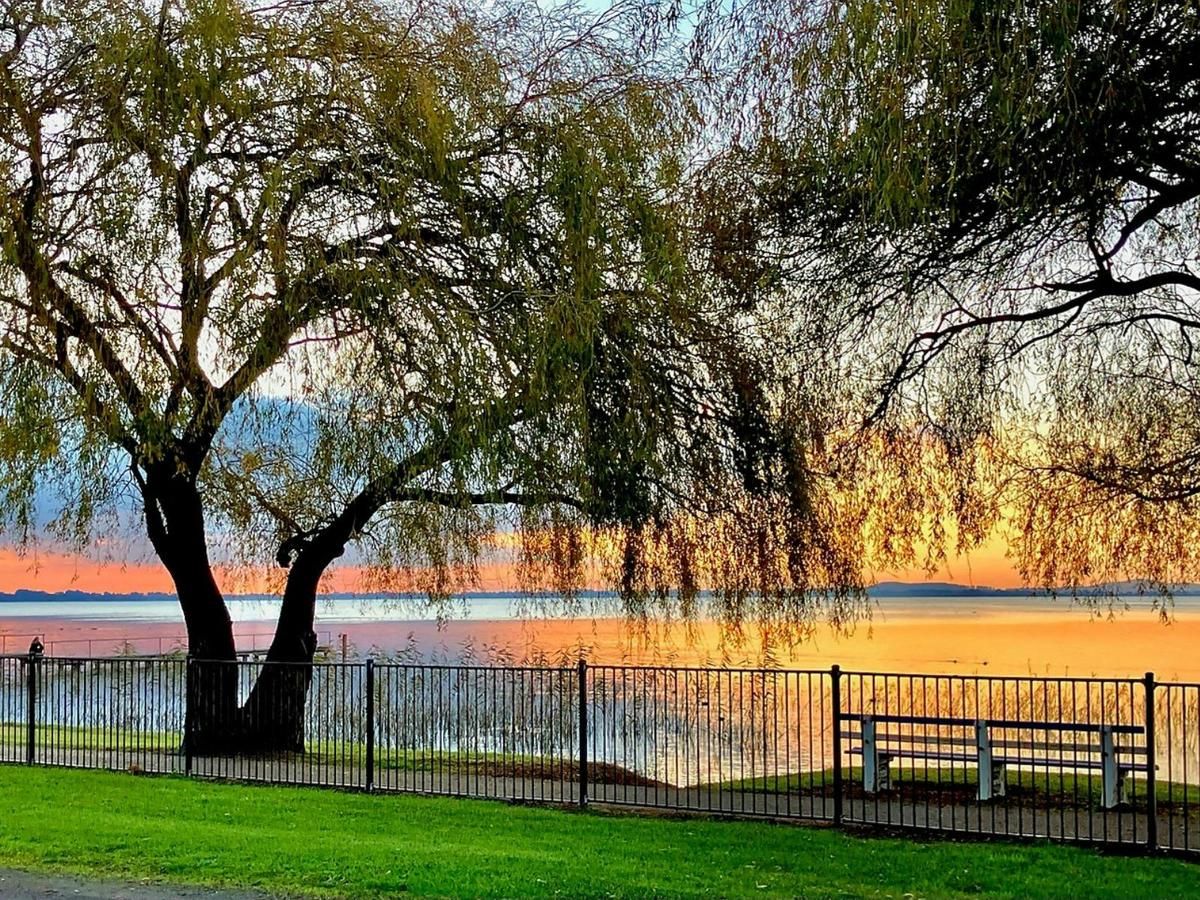 Sunset over the lake