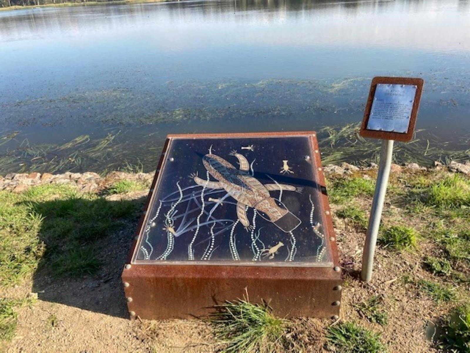 Koori art installation  platypus