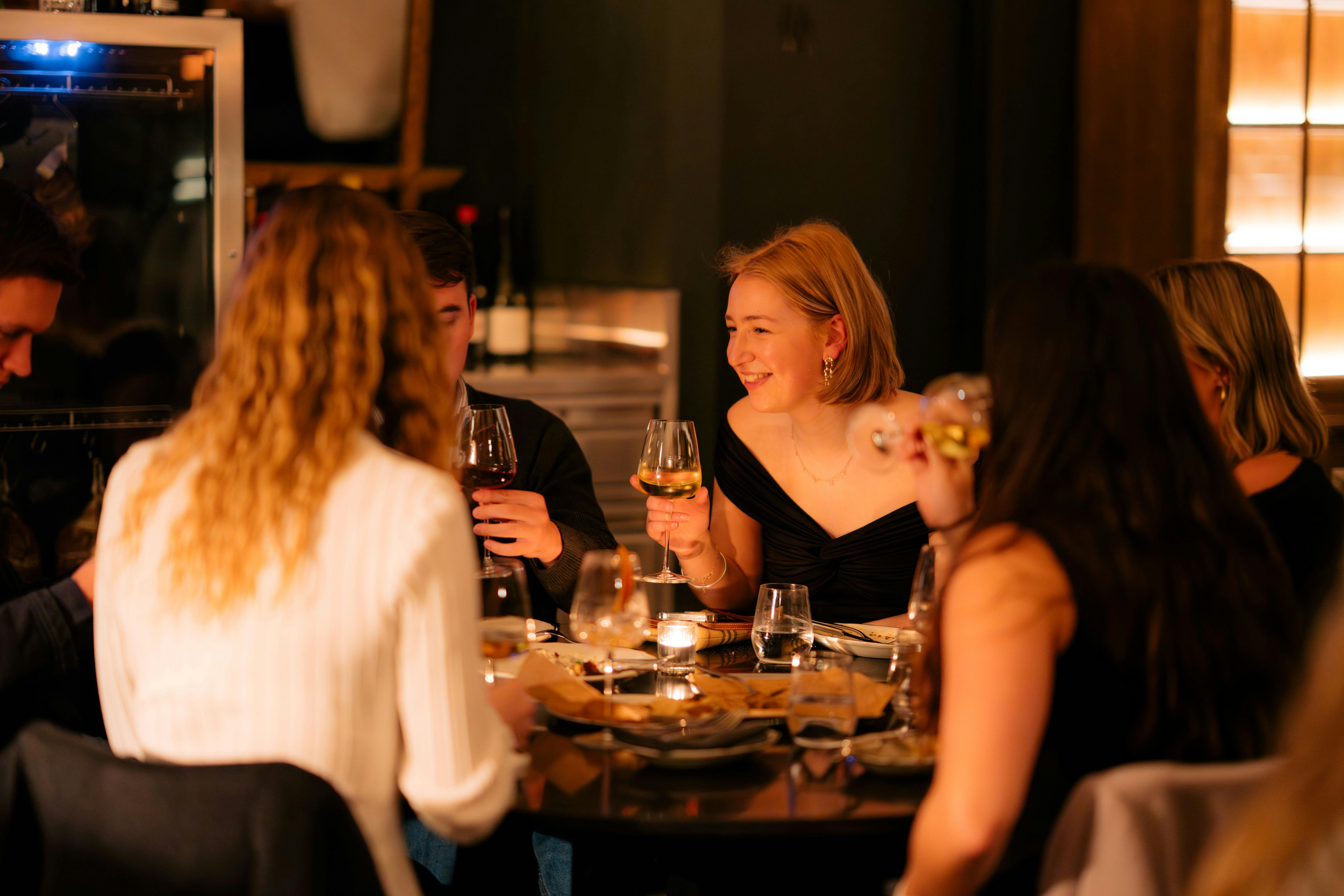 Girls night having drinks